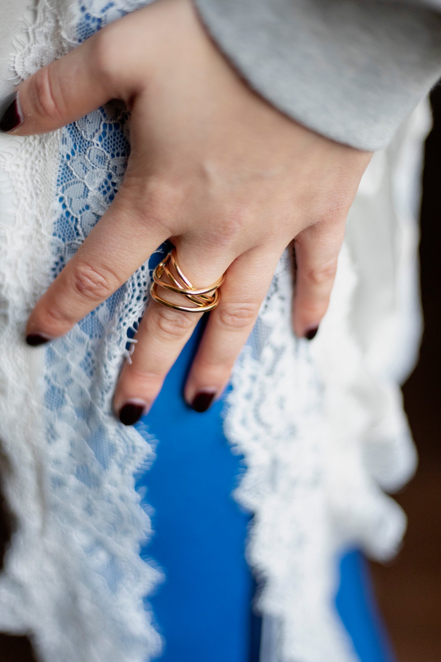 Golden Flo Whirl Ring