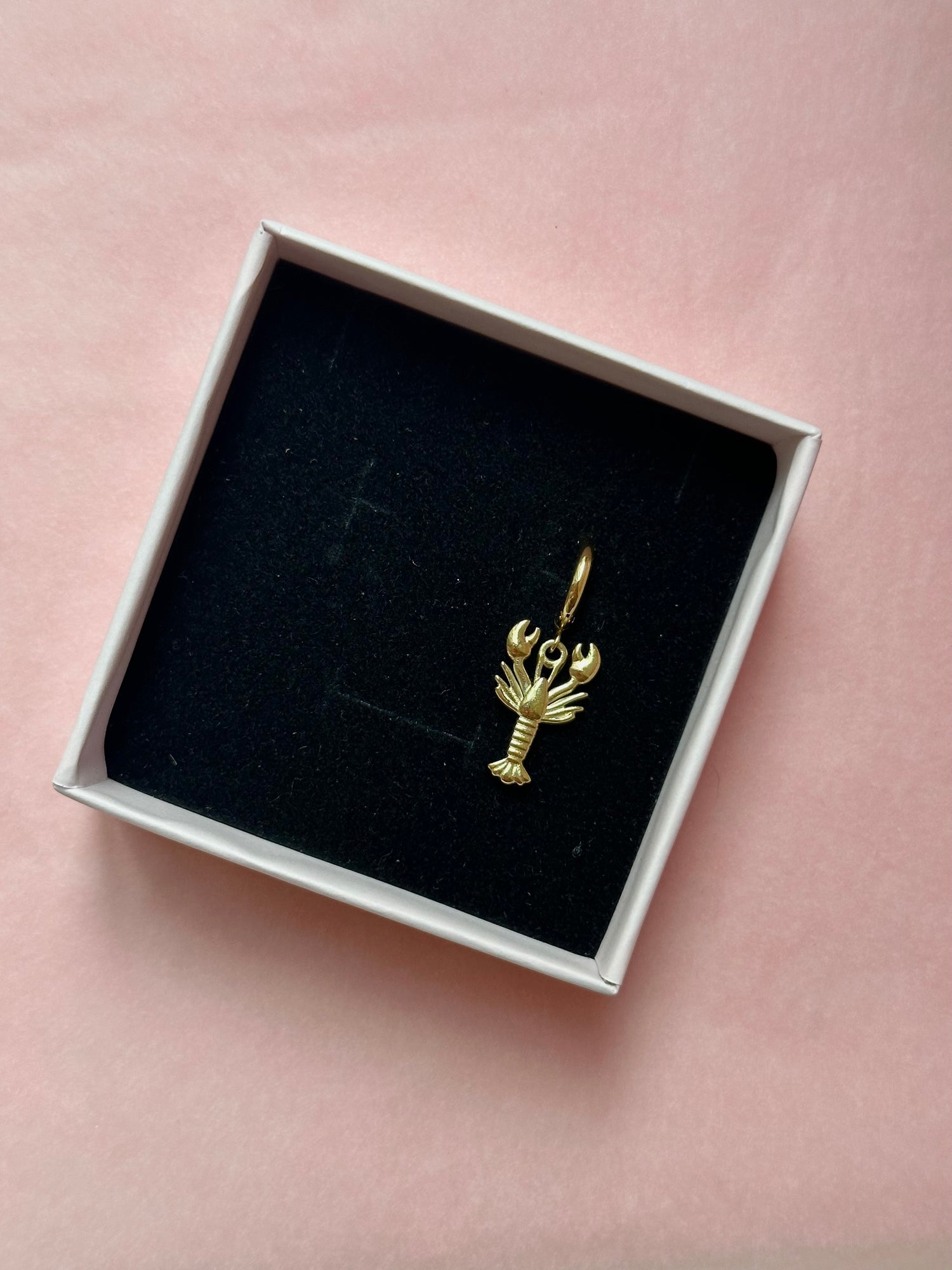 Little Golden Lobster Earring