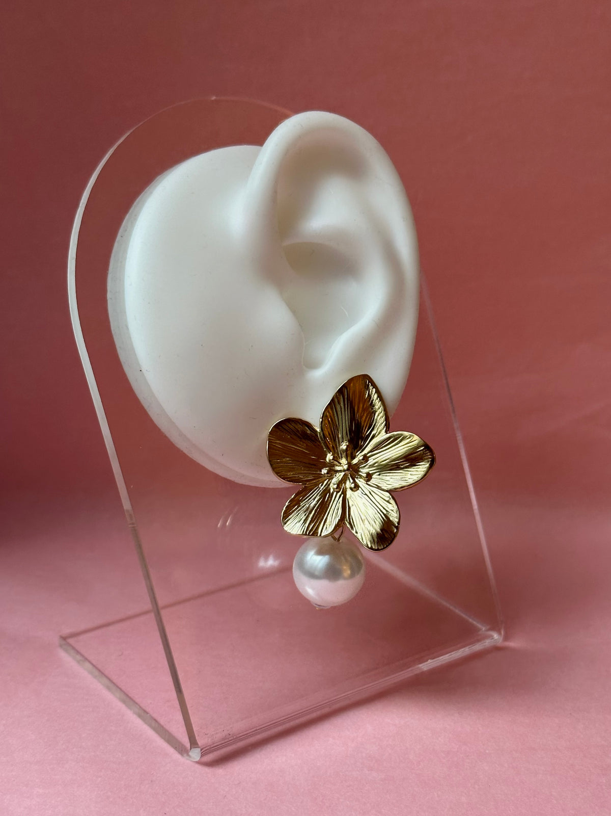 Amélie Pearl Earrings-Goud/Zilver