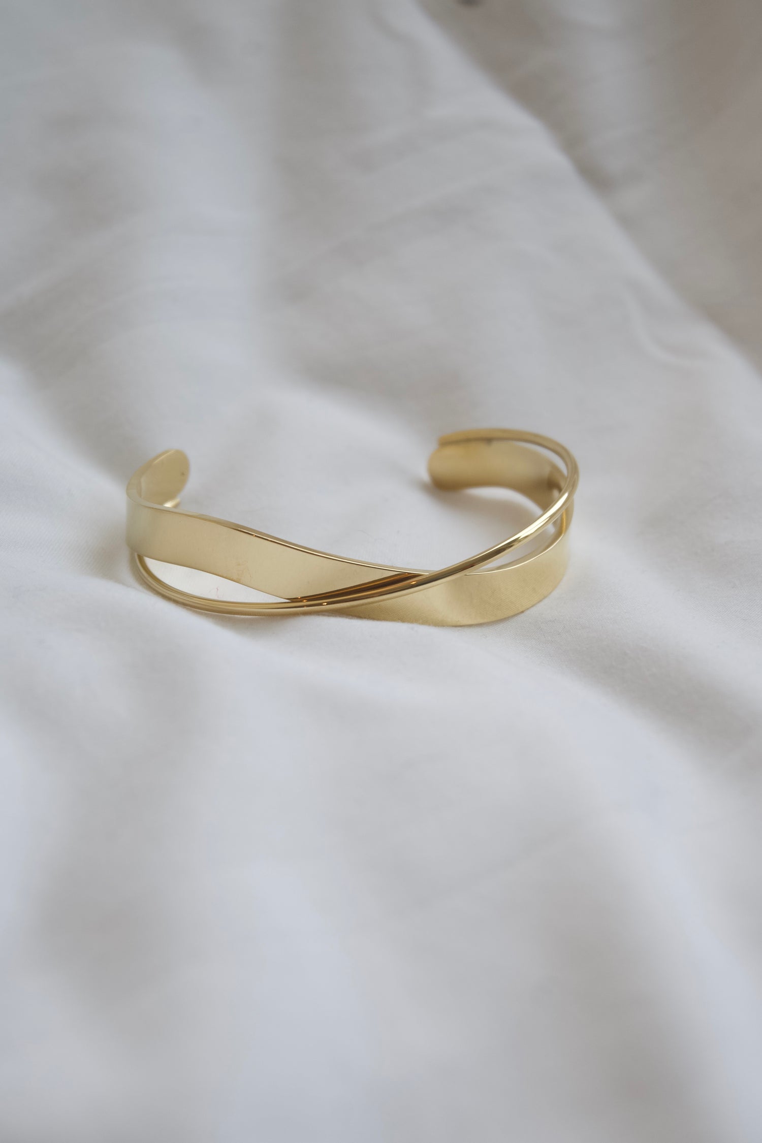 Golden Renée Crossed Bracelet-Goud/Zilver