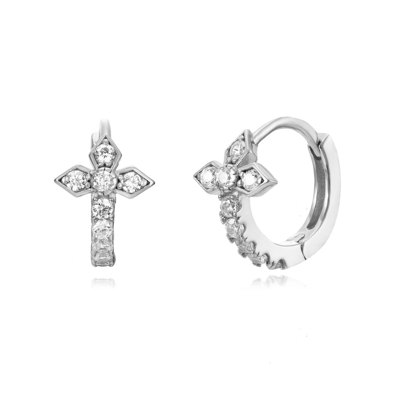 Little Flower Hoops-Goud/Zilver