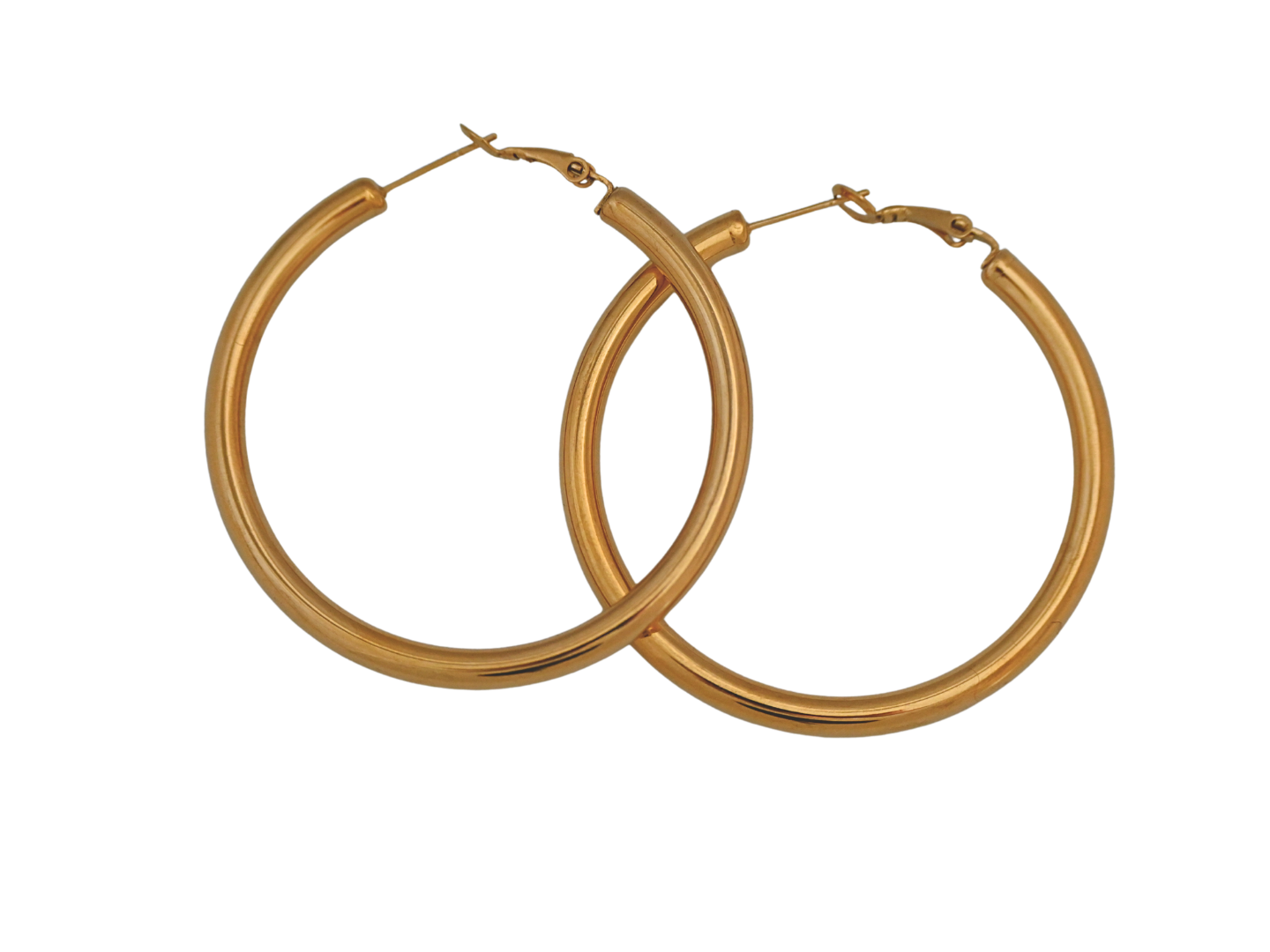 Elina Big Hoop Earrings-Goud/Zilver