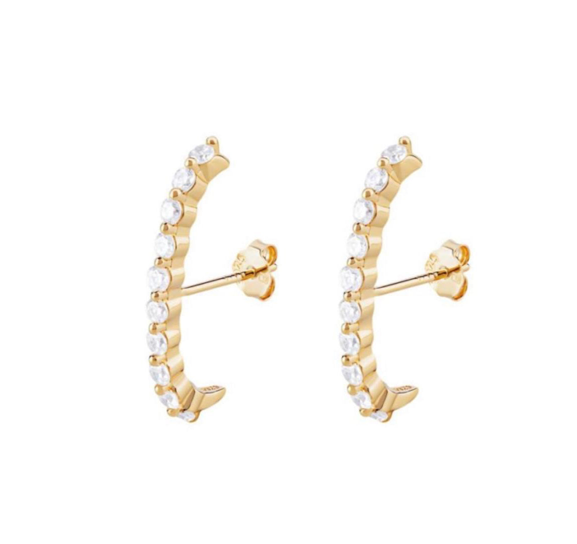 Avery Diamond Bar Earring