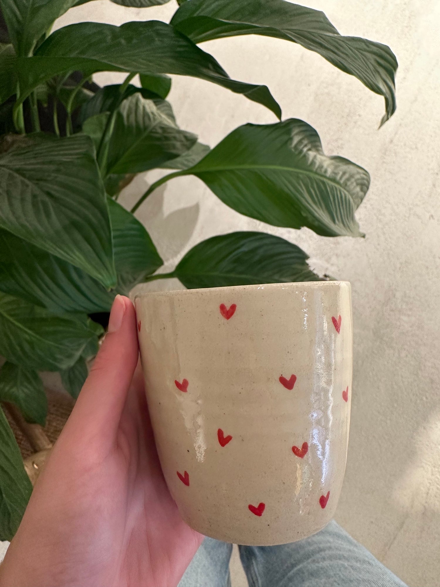 Handmade Love Ceramic Cup