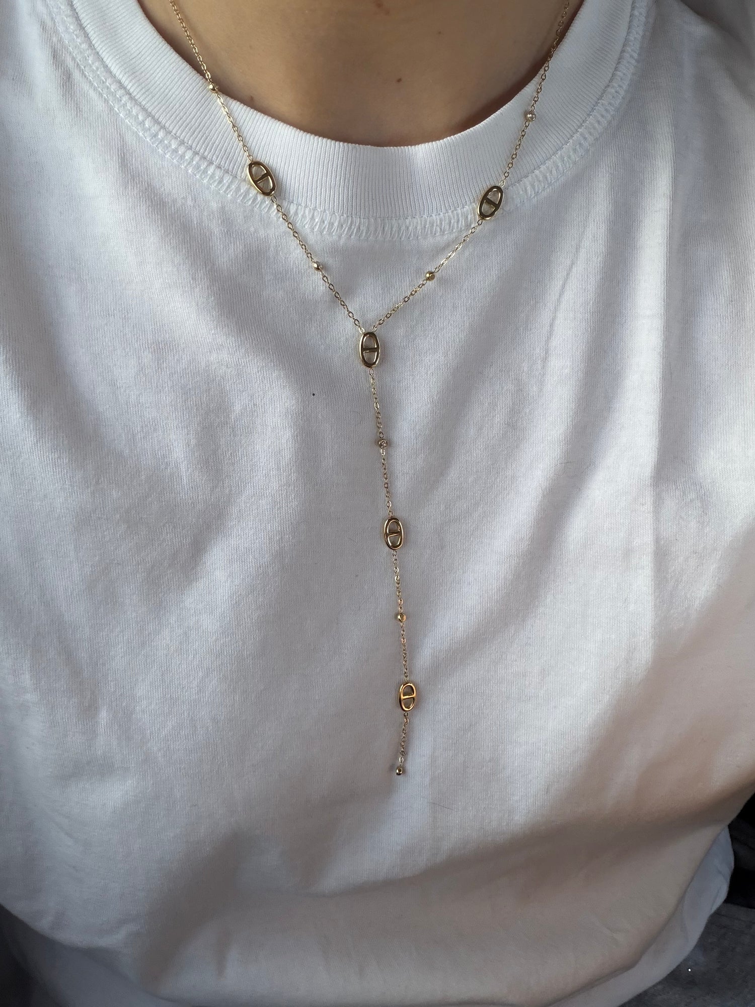 Golden Janne Y-Necklace