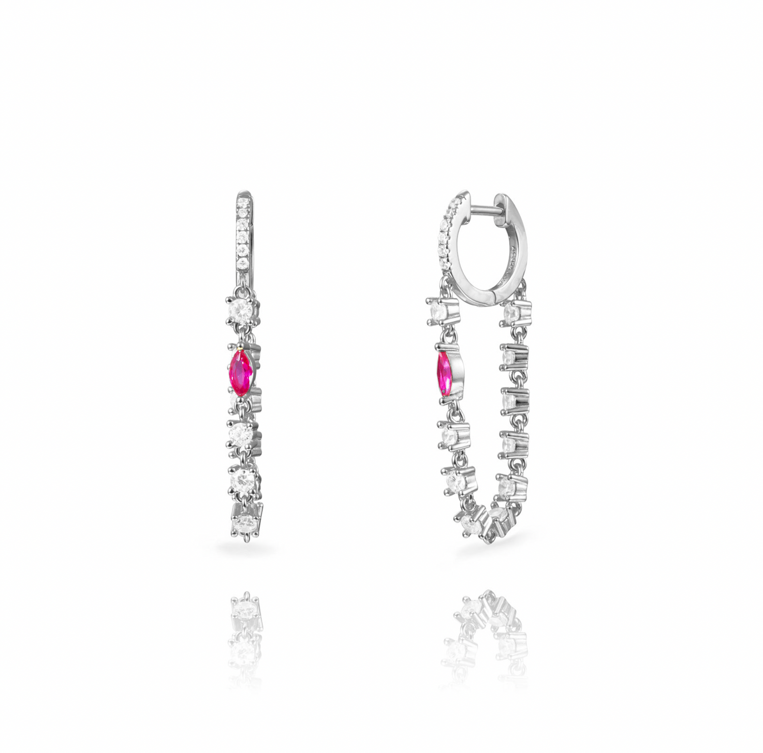 Double Chain Hoop Earring- Verschillende kleuren