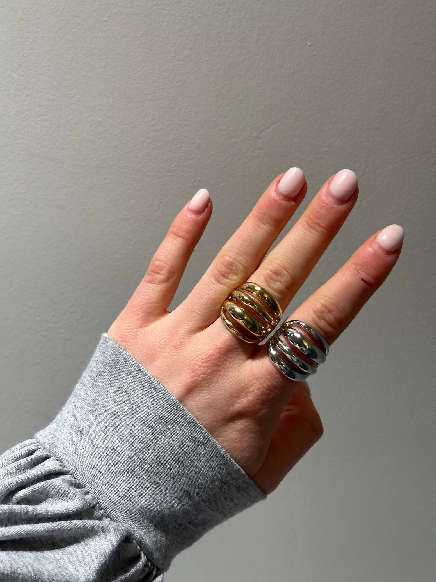 Jody Bubble Ring-Goud/Zilver