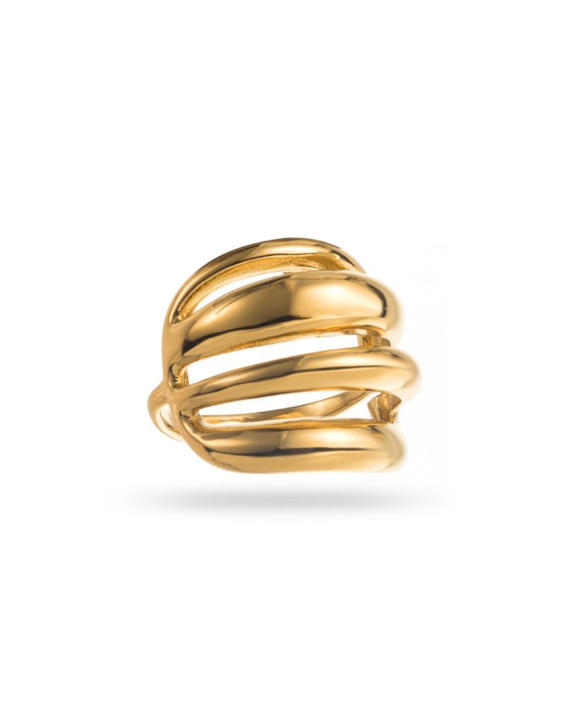 Jody Bubble Ring-Goud/Zilver