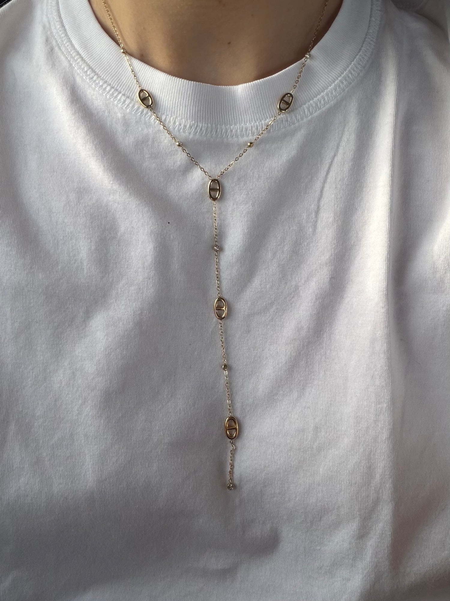 Golden Janne Y-Necklace
