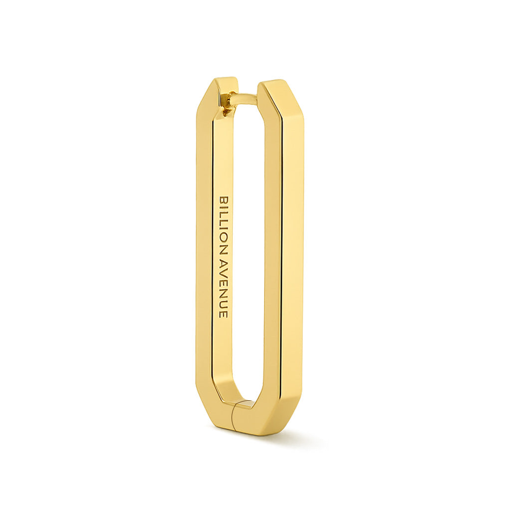Octa Long Earring-Goud/Zilver