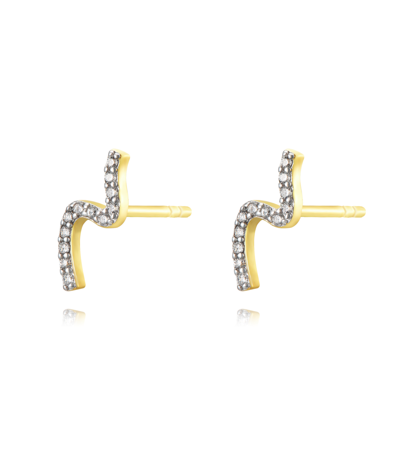 Diamond Wave Earring
