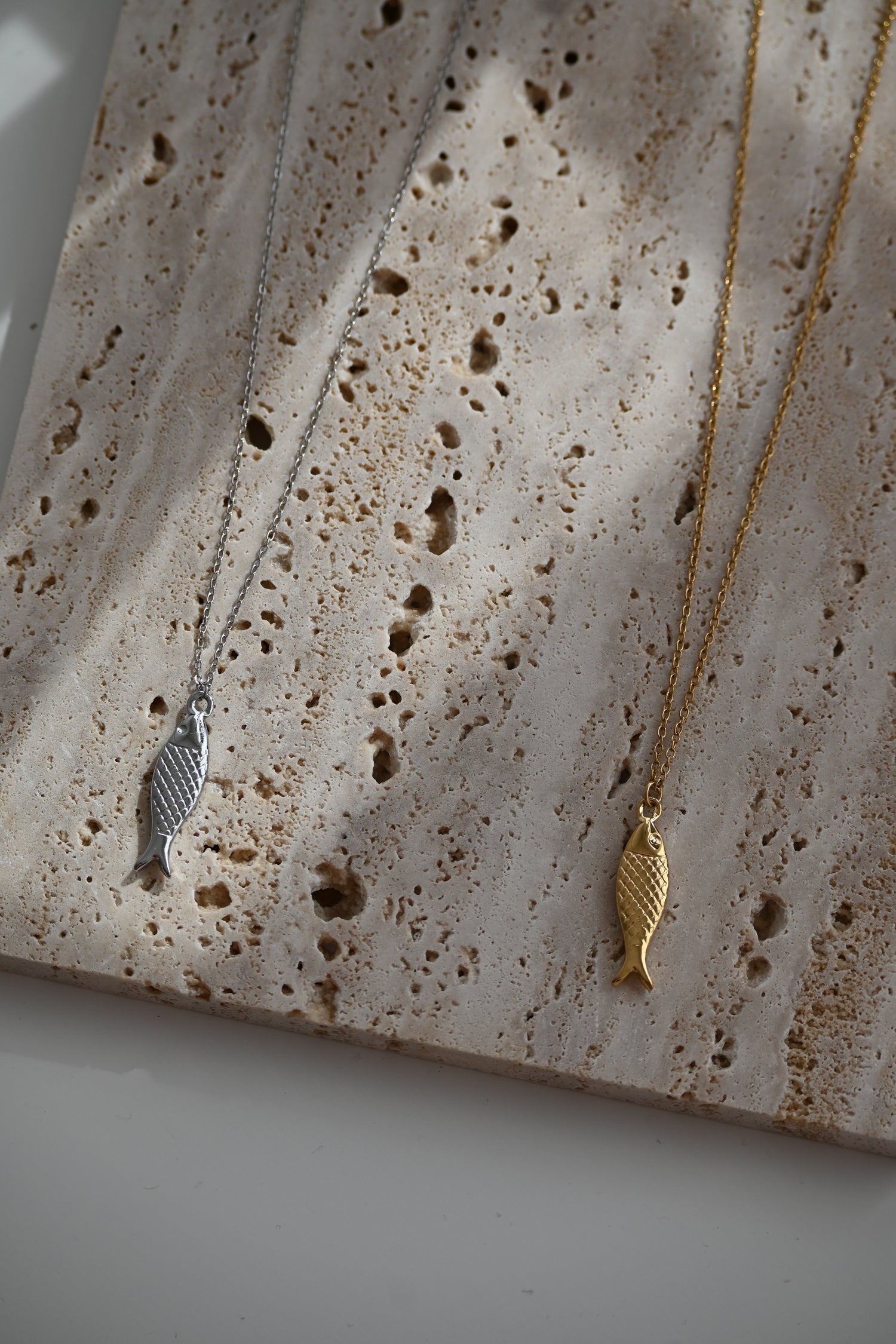 Little Fish Necklace-Goud/ZIlver