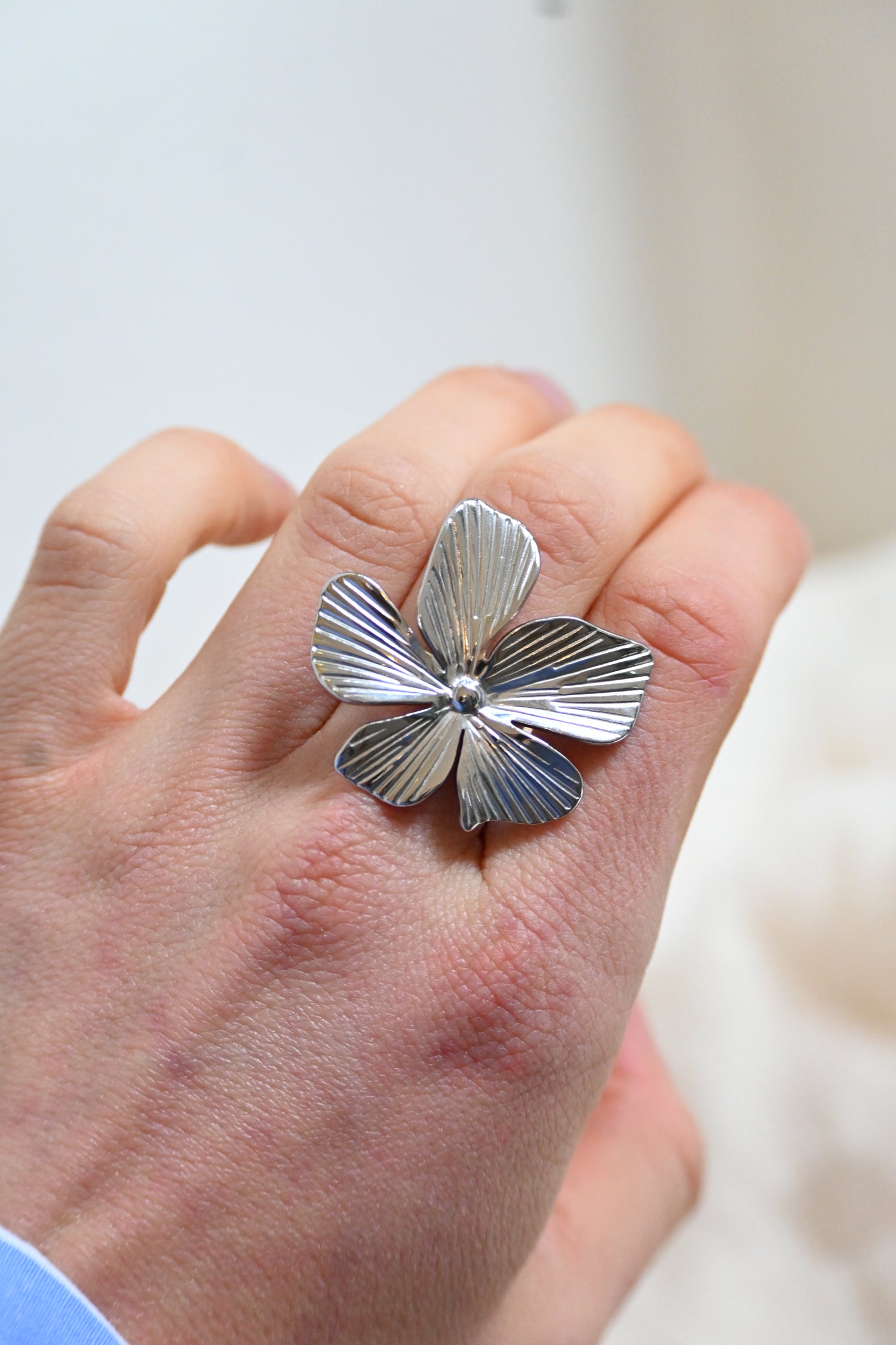 Golden Flower Ring-Goud/zilver