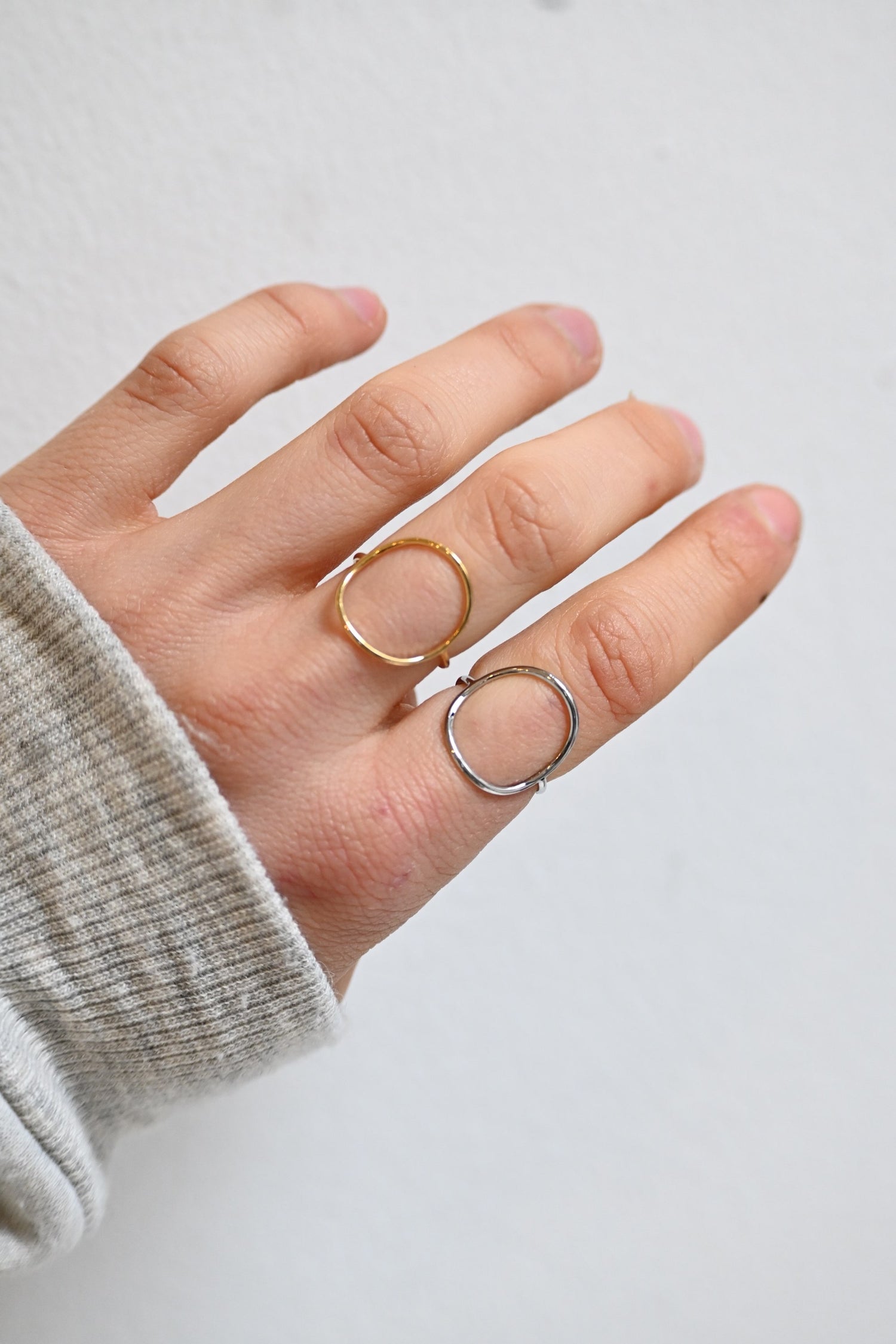 Small Circle Ring- Goud/zilver