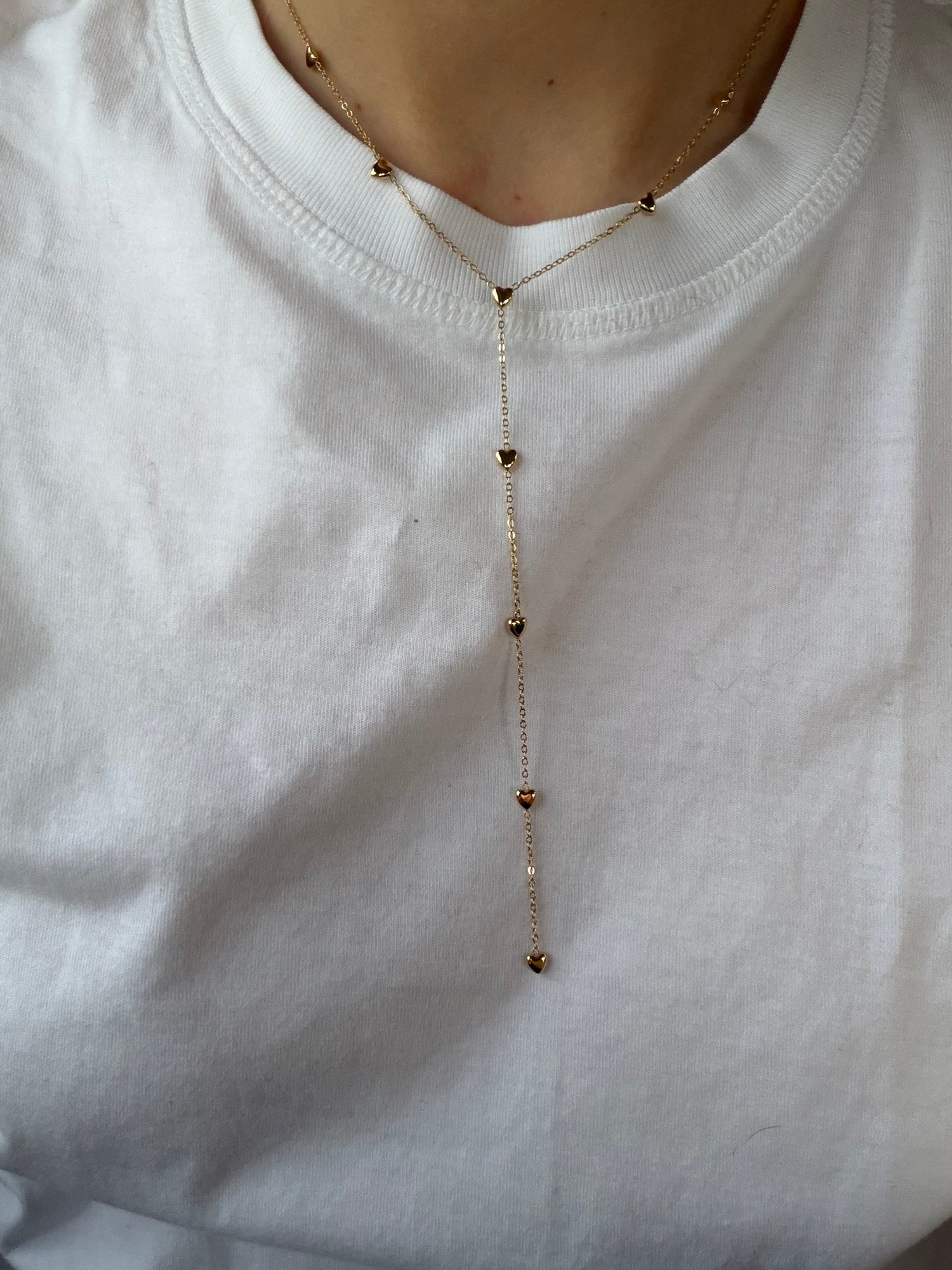 Little Golden Love Y-Necklace