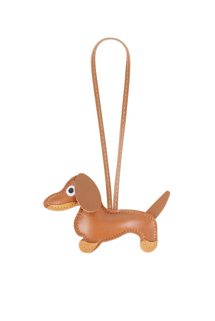 Maurice Bag Charm II-Zwart/Camel
