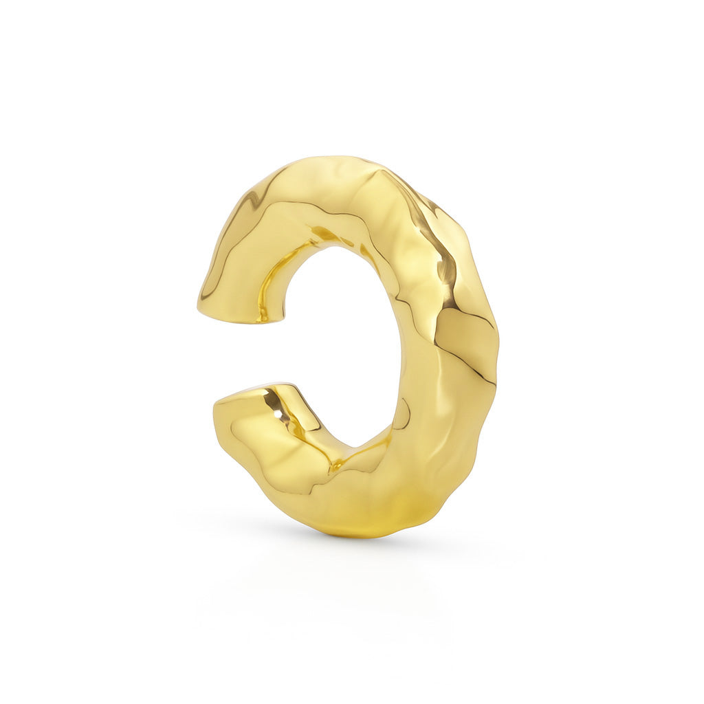 Molten Chunky Kos Earcuff-Goud/Zilver