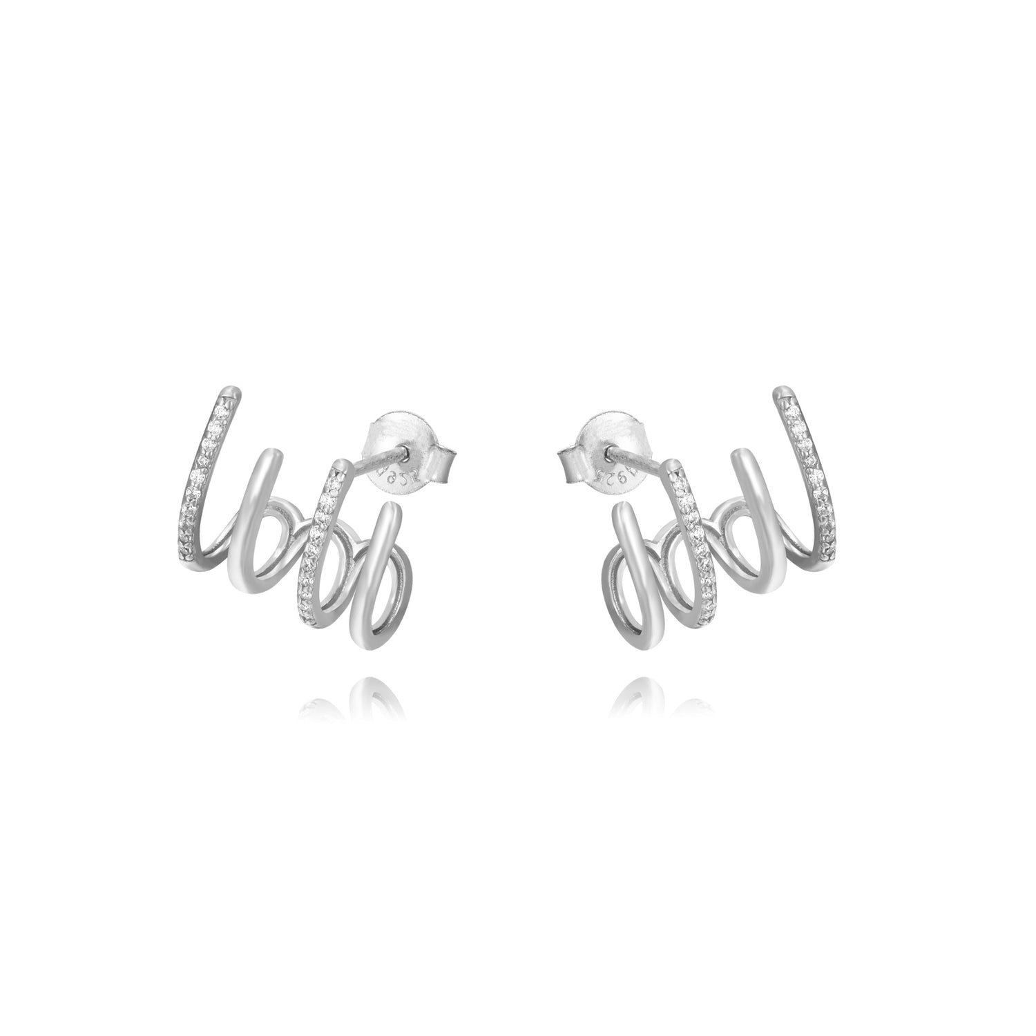 Ear Hug Earring-Goud/Zilver