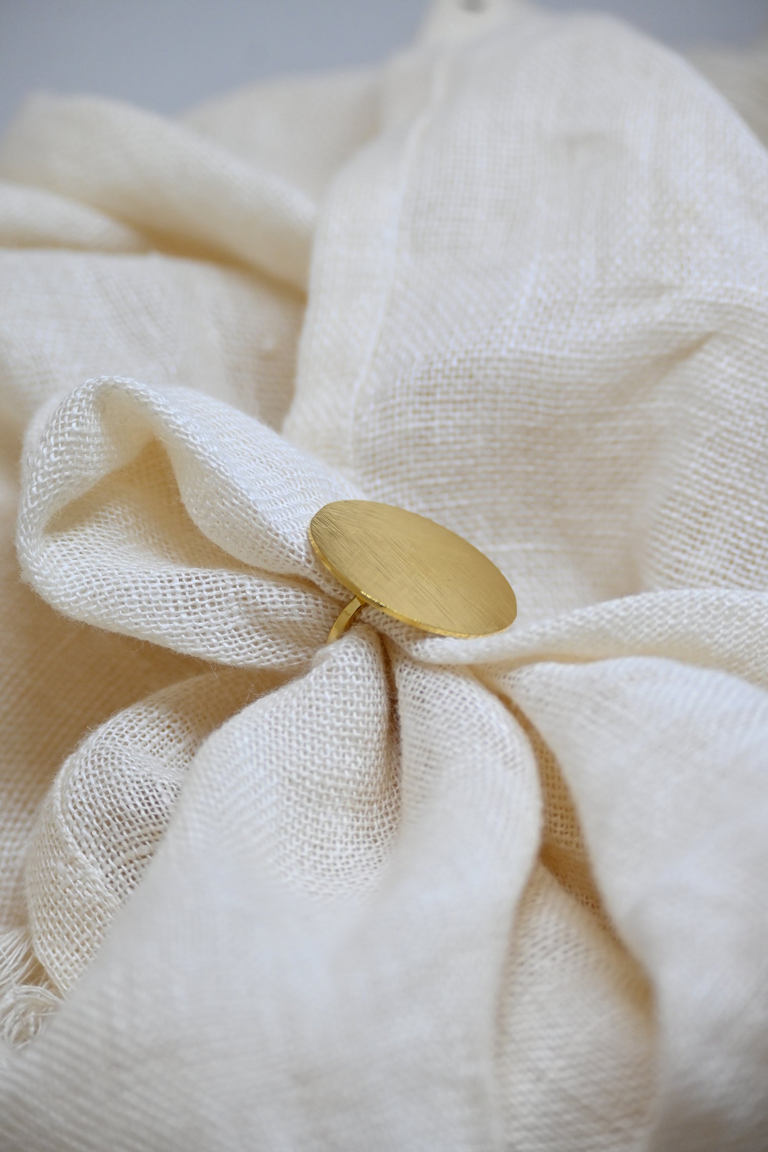 Golden Round Ring