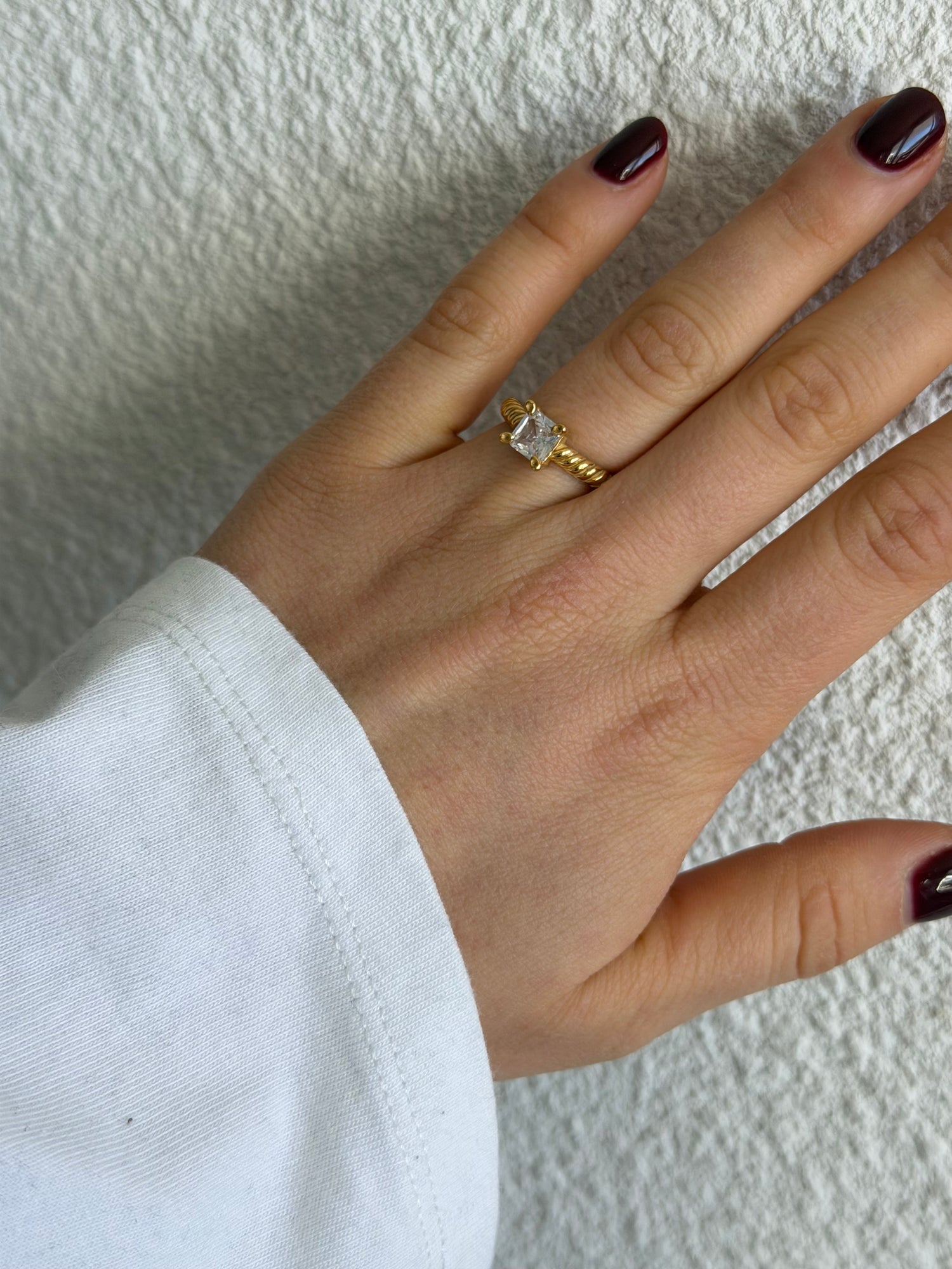 Square Diamond Ring
