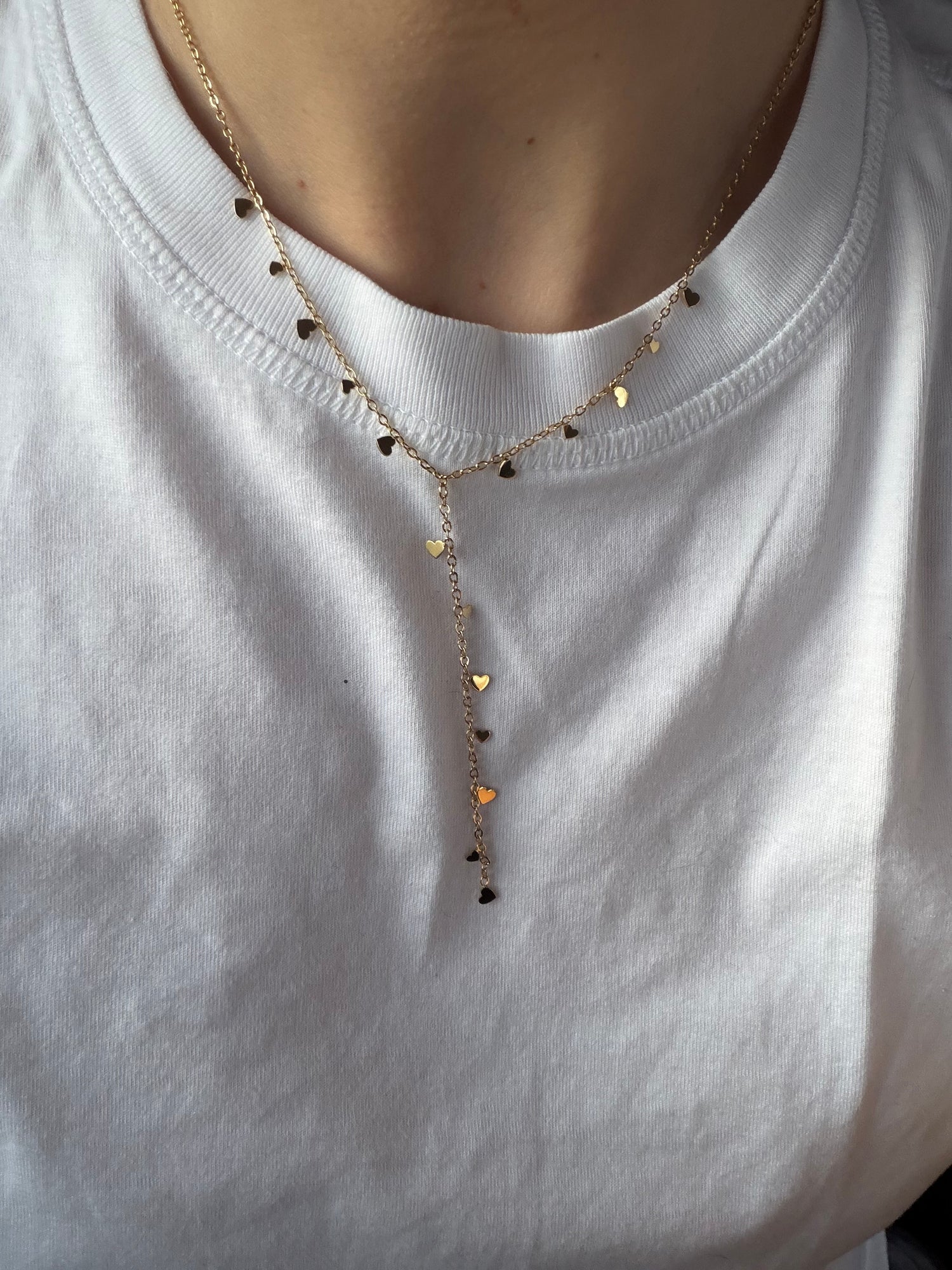 Golden Little Love Y-Necklace