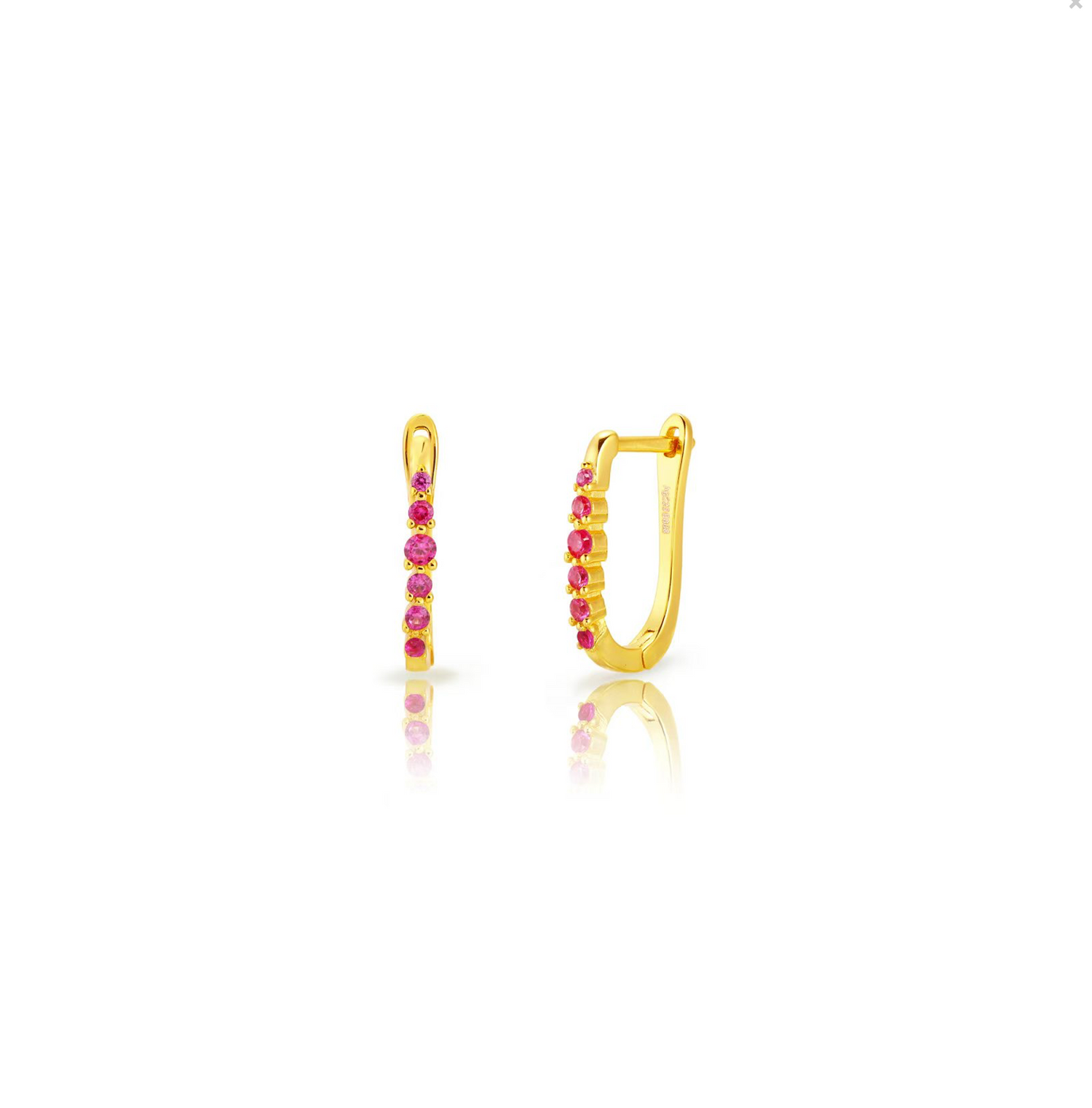 Diamond Rectangle Earring-Verschillende kleuren