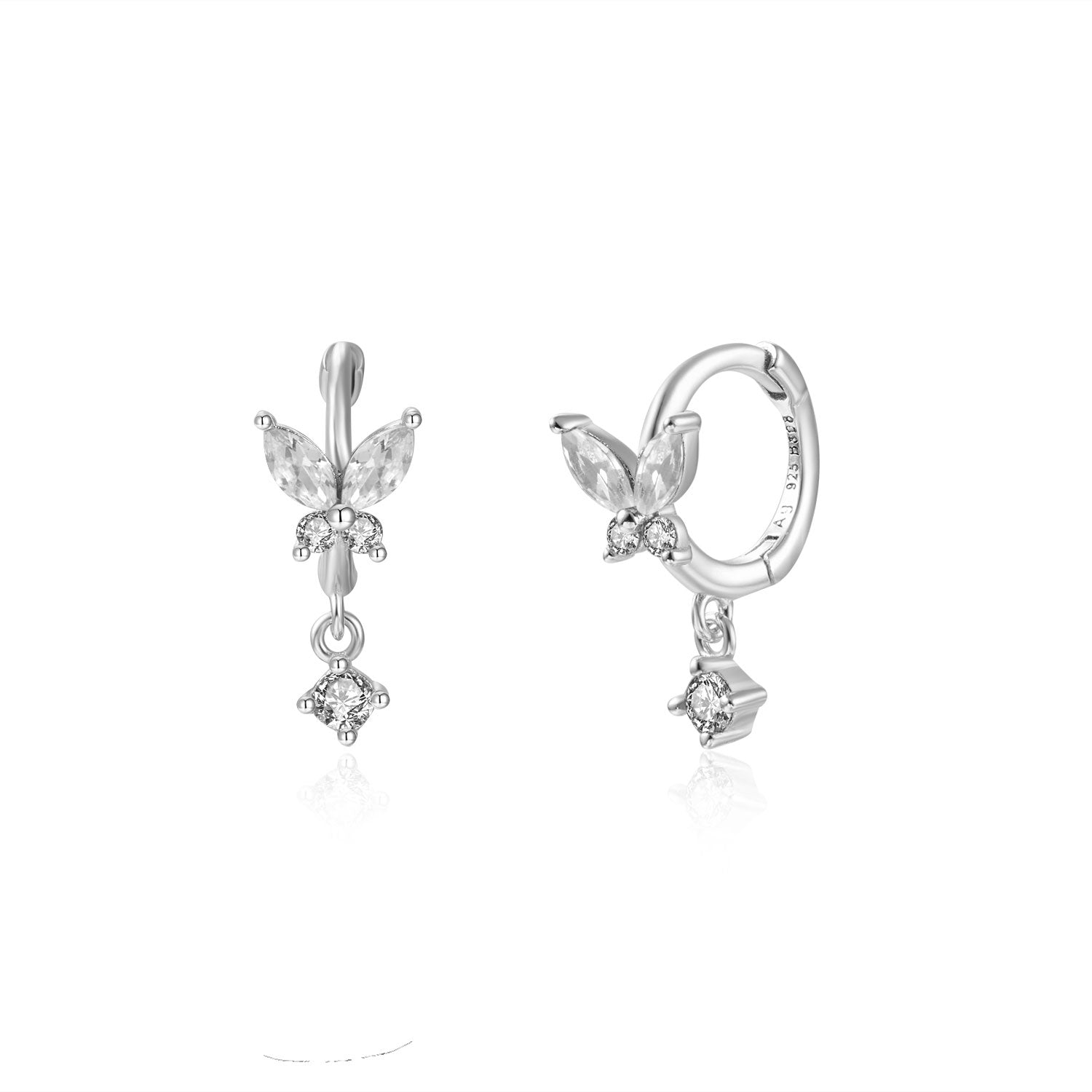 Little Butterfly Hoop-Goud/Zilver