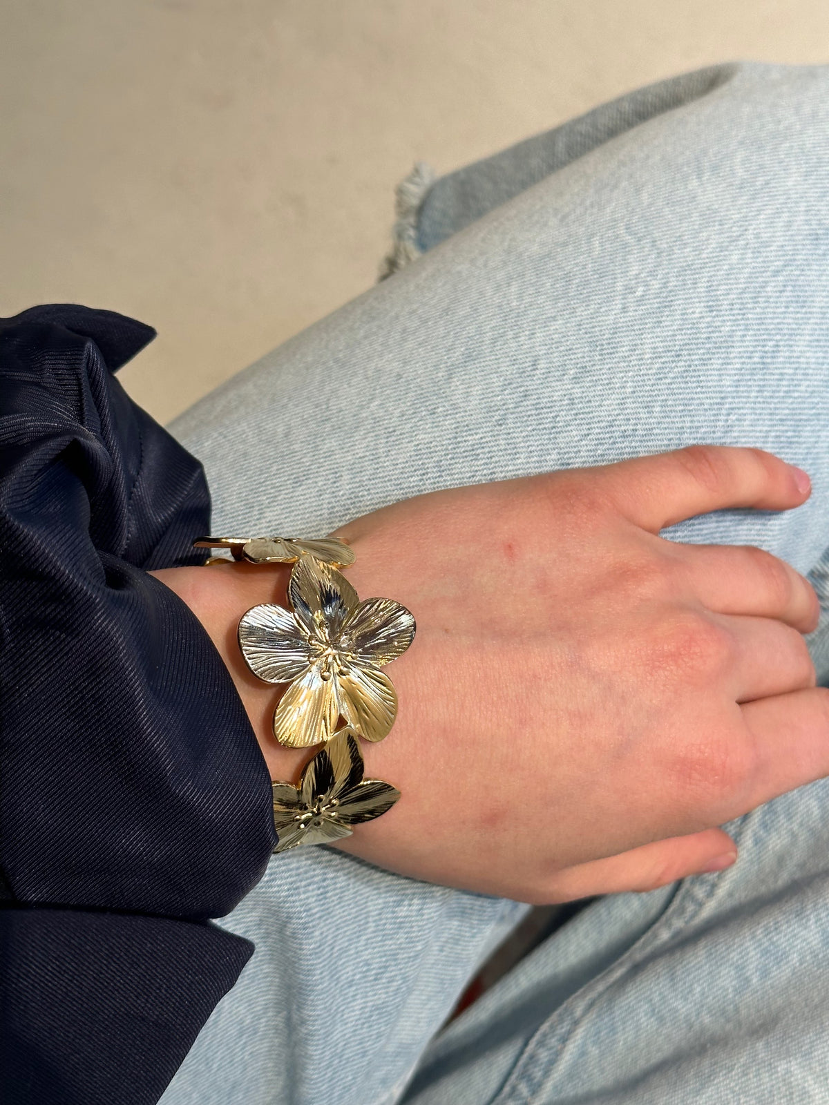 Amélie Flower Bracelet-Goud/Zilver