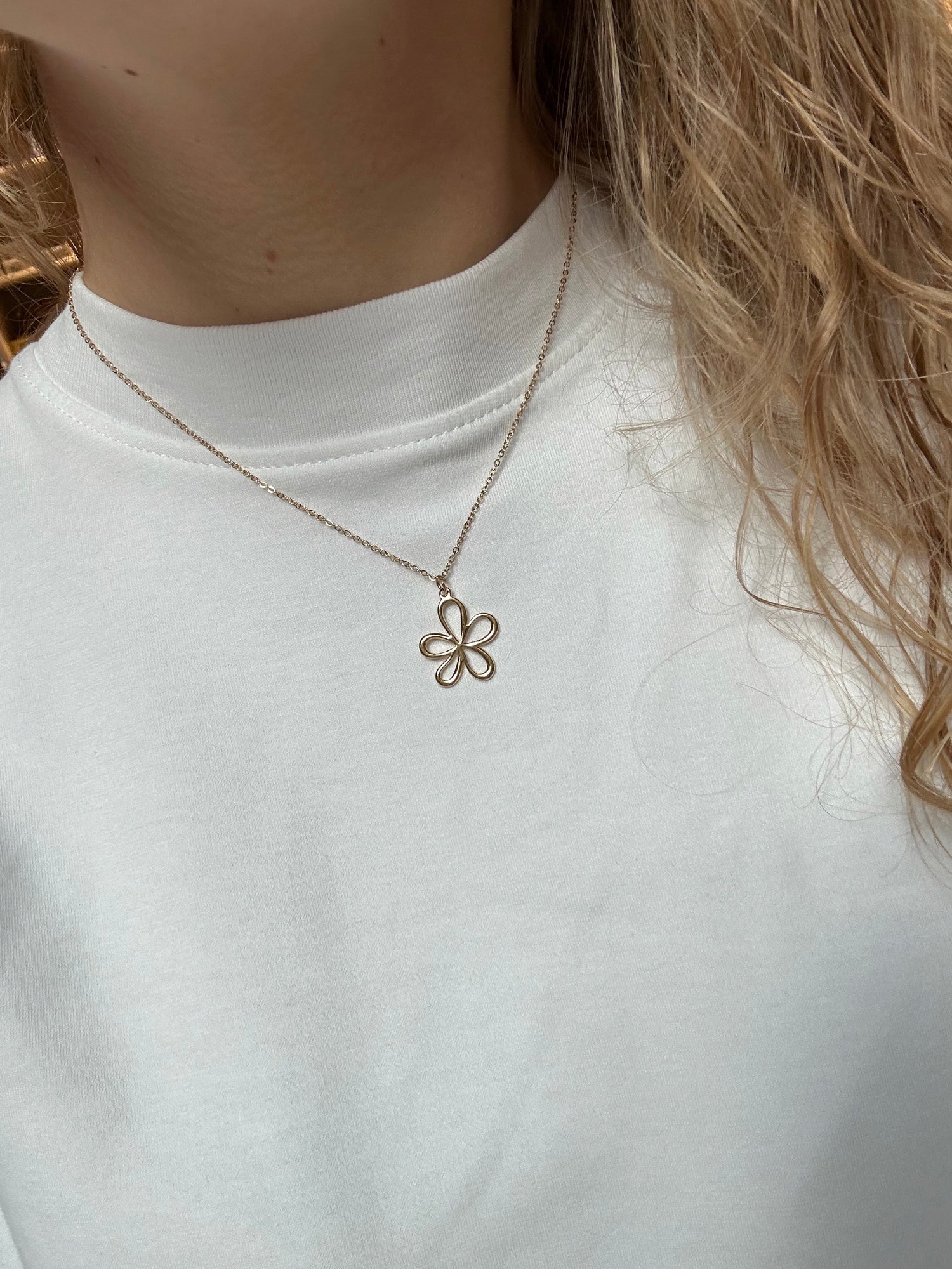 Little Golden Flower Necklace