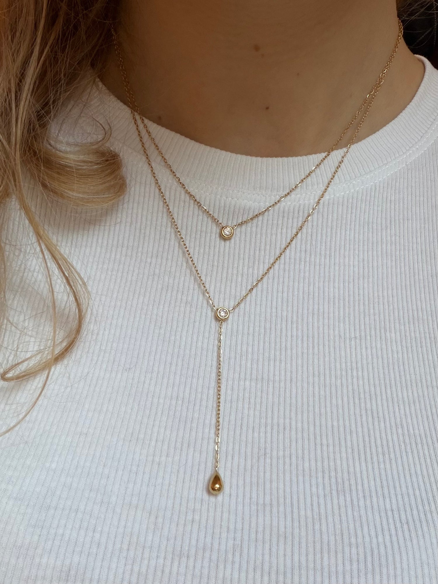 Babette Double Drop Necklace