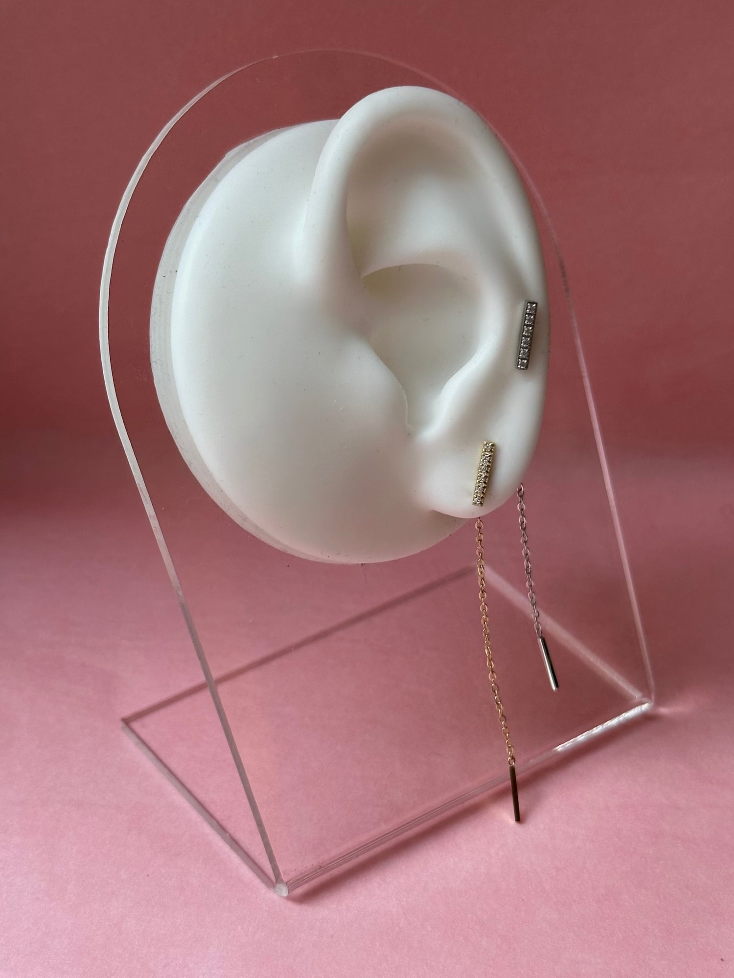 Falling Diamond Stripe Earring