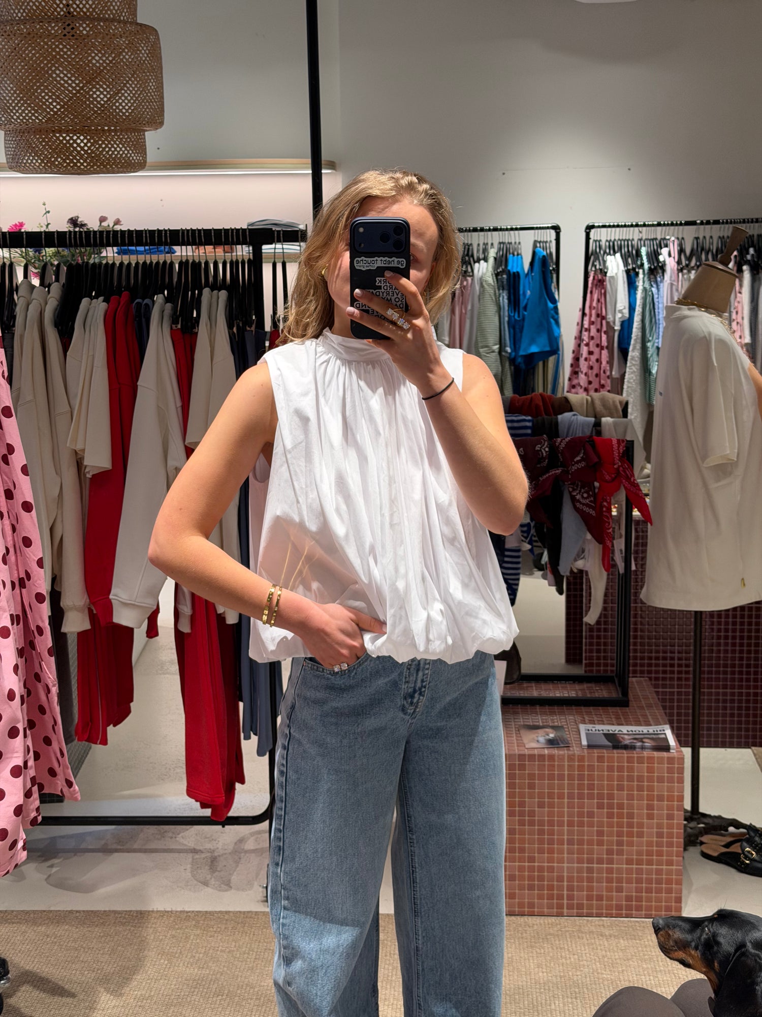 Maxime Bow Top White