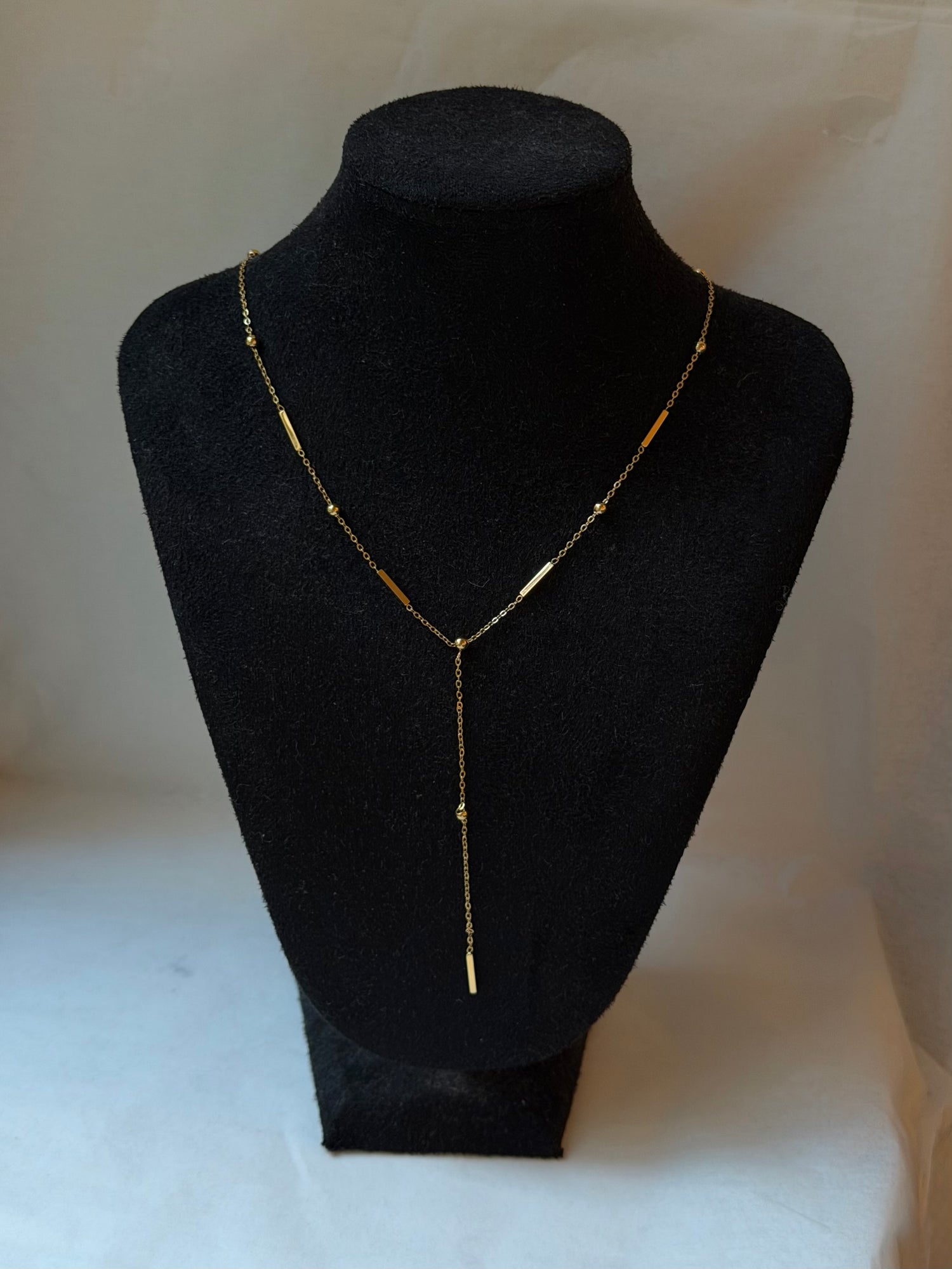 Golden Bar II Y-Necklace