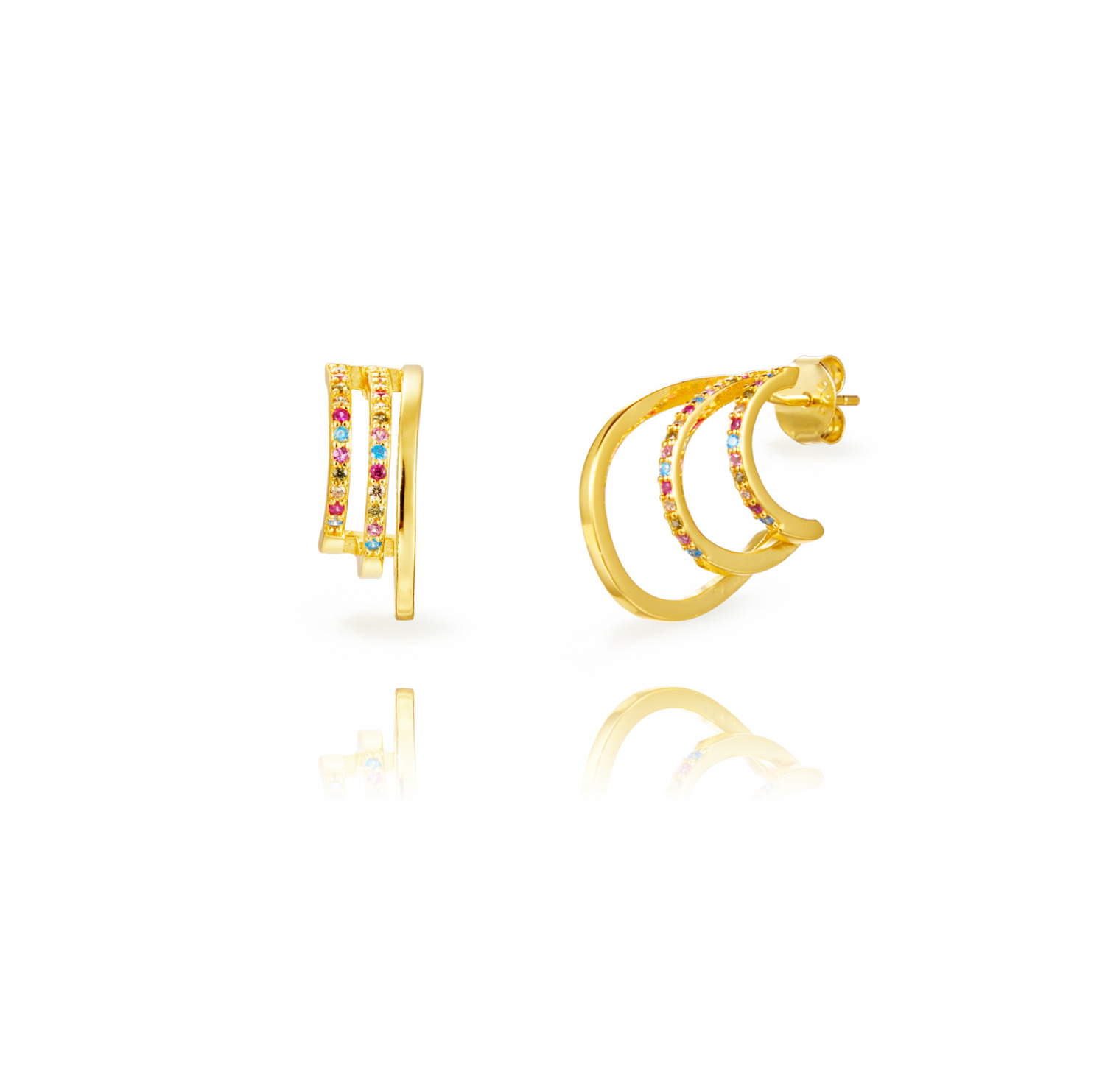 Tripple Hoop Earring- Verschillende kleuren