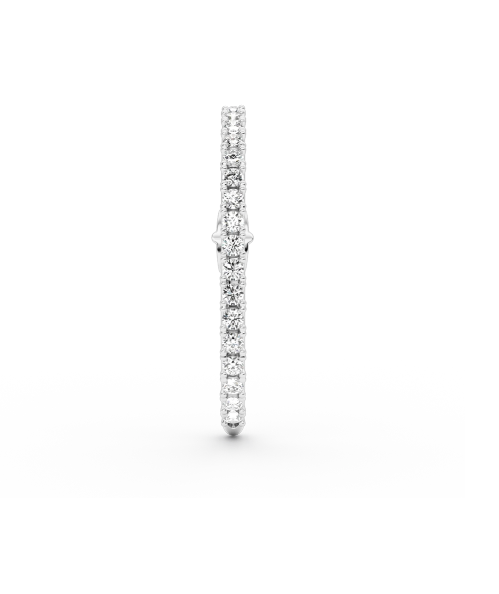 BA Long Diamond Hug Earstud-Goud/Zilver