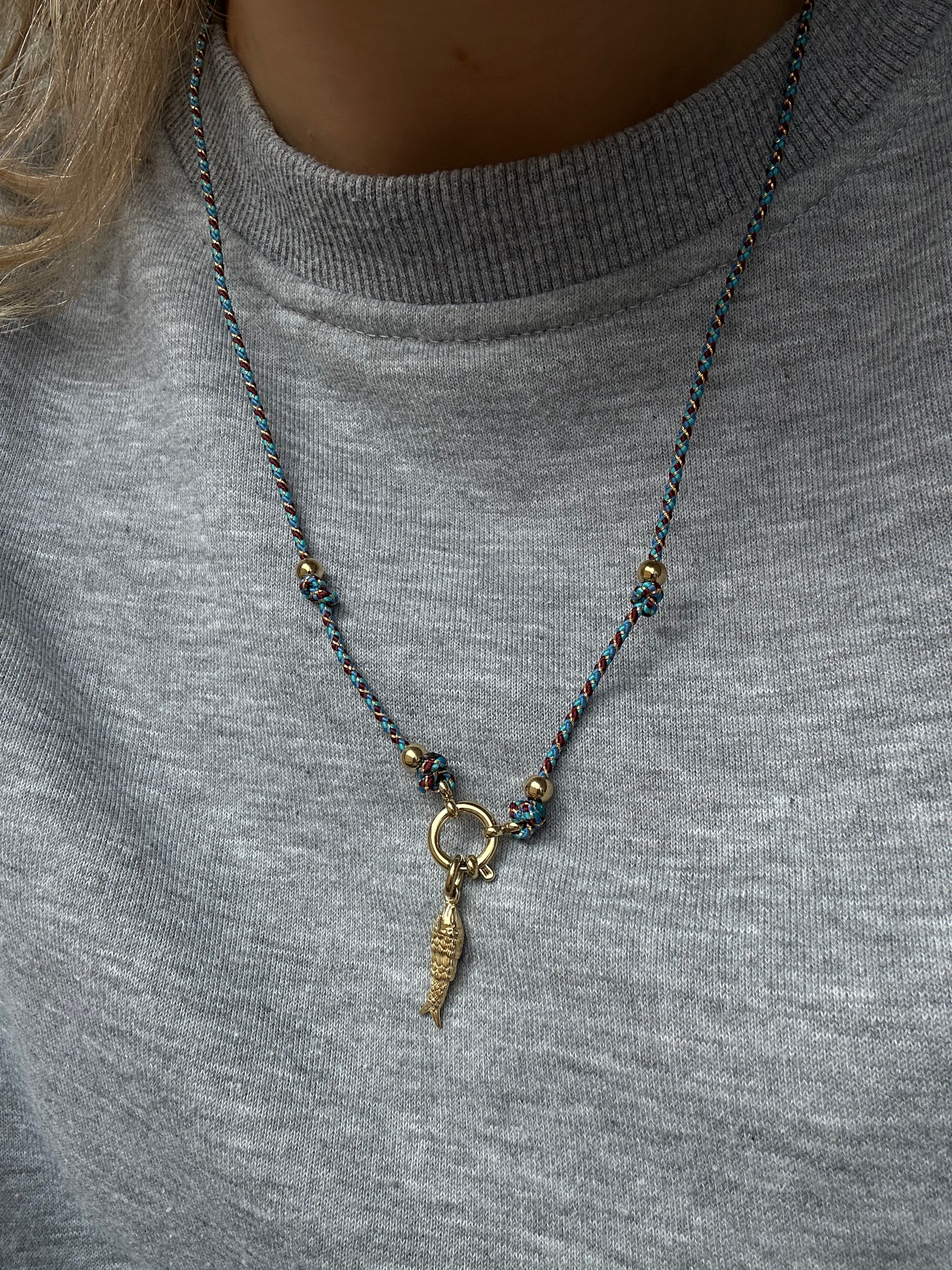 Céline Fish Cord Necklace