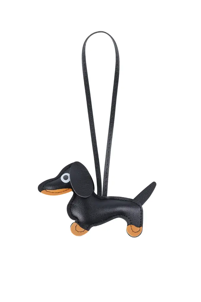 Maurice Bag Charm II-Zwart/Camel