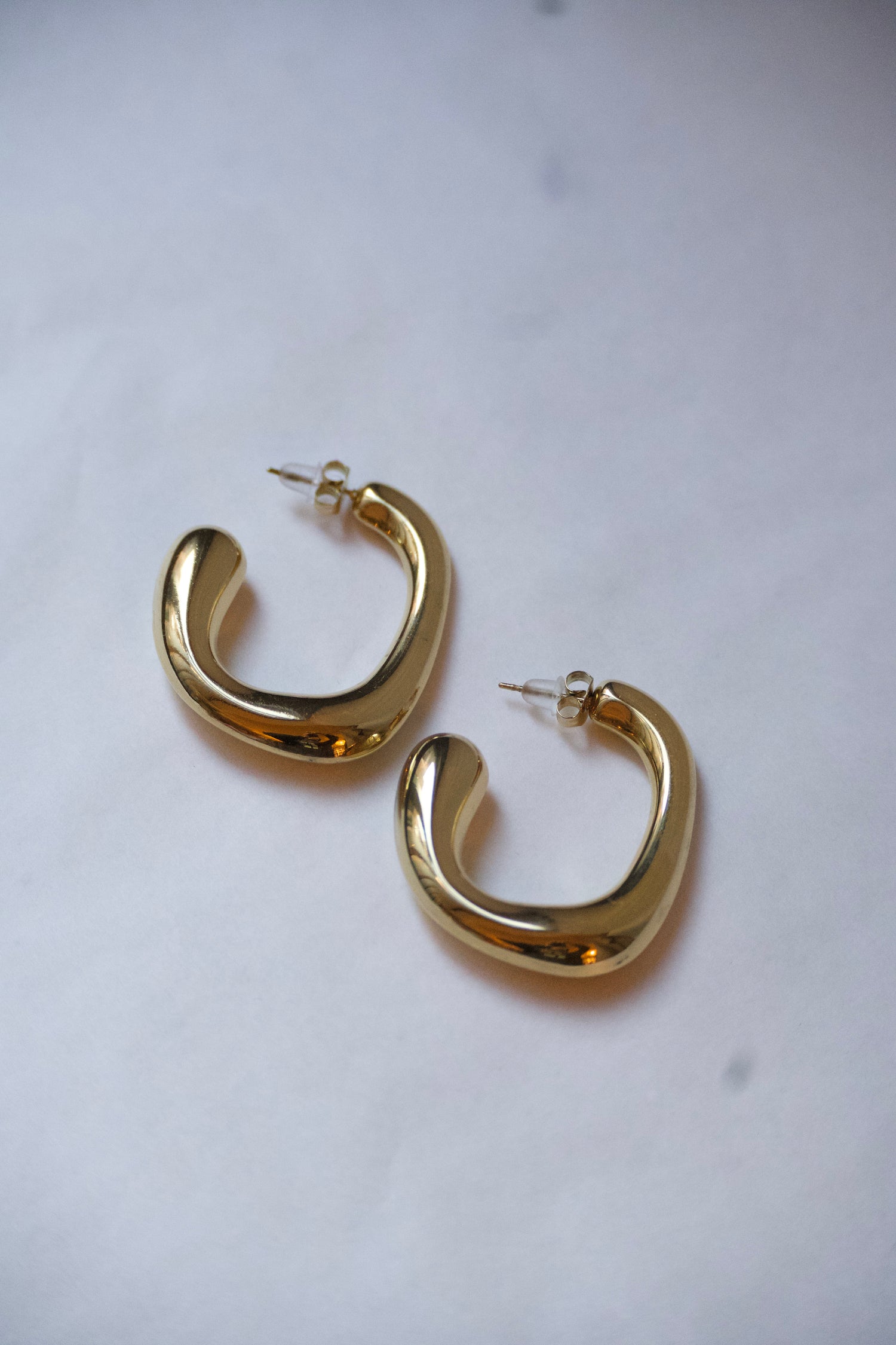 Golden Naomi Hoop Earrings
