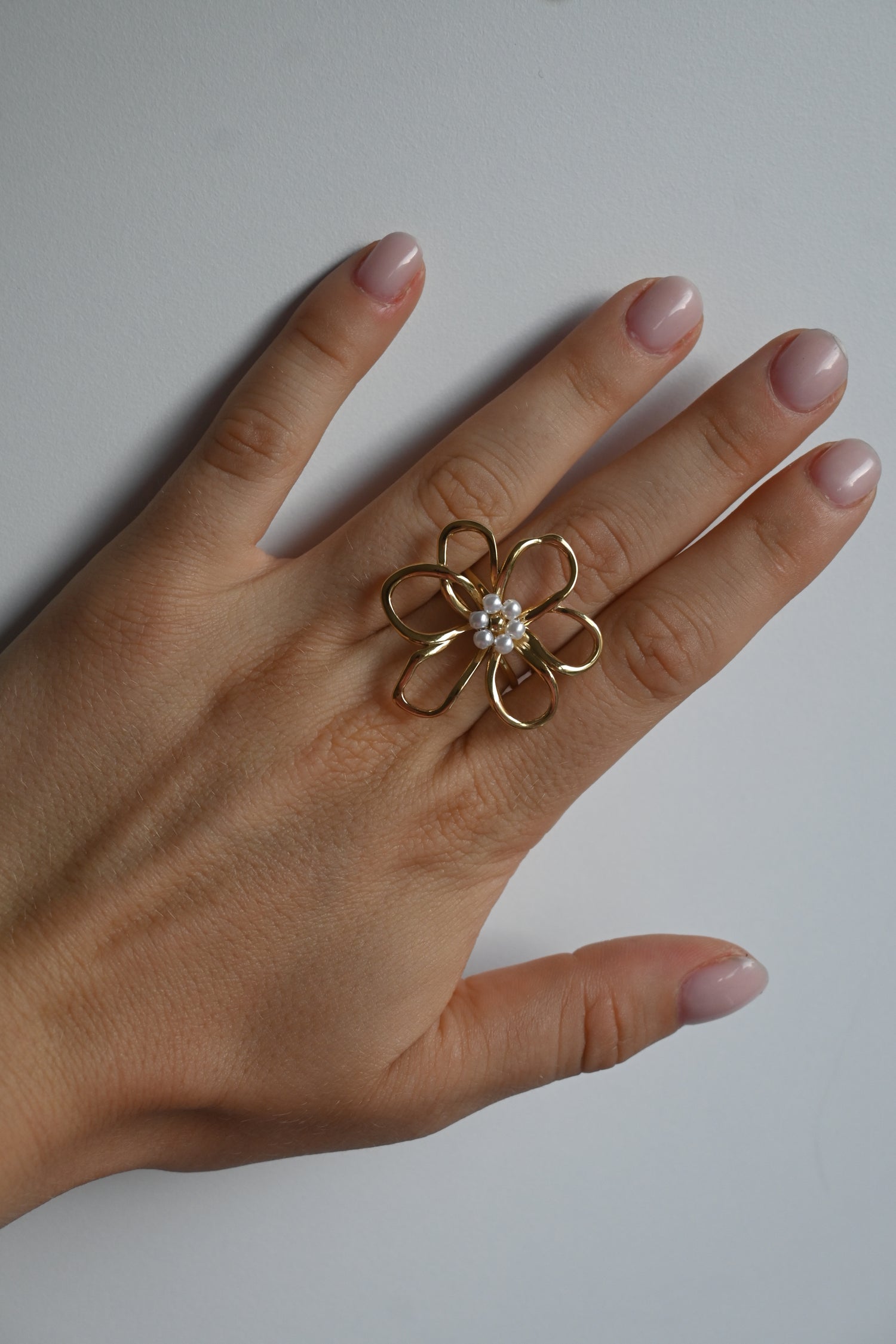 Flower Pearl Ring