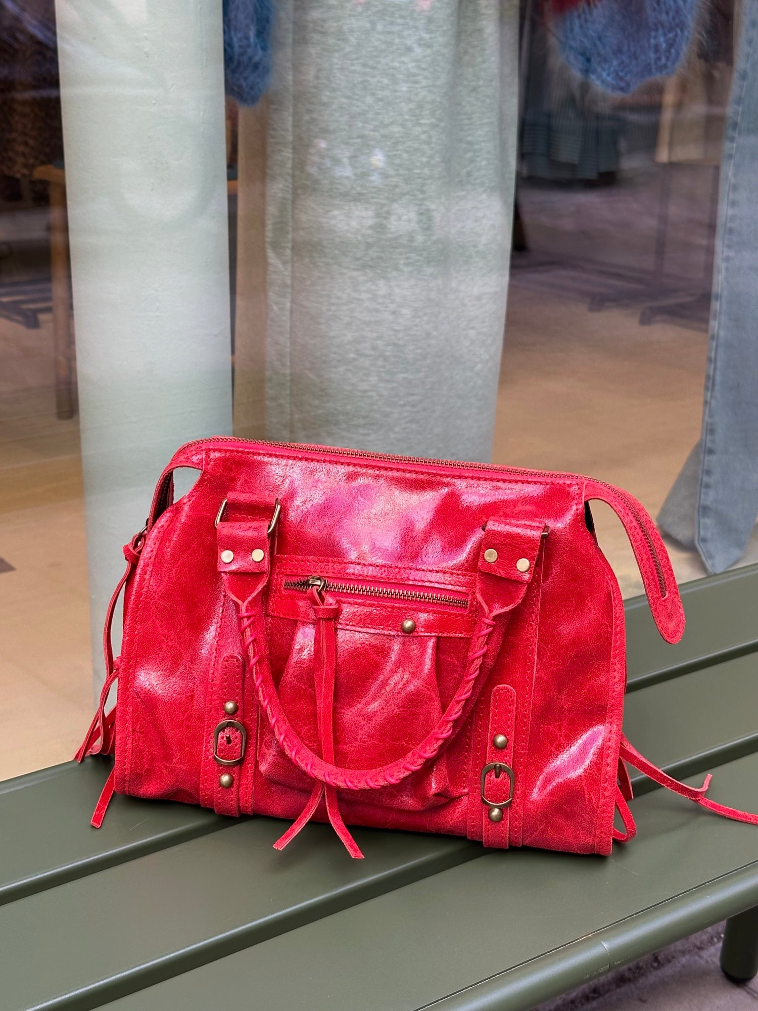 Kate Leather Bag Red