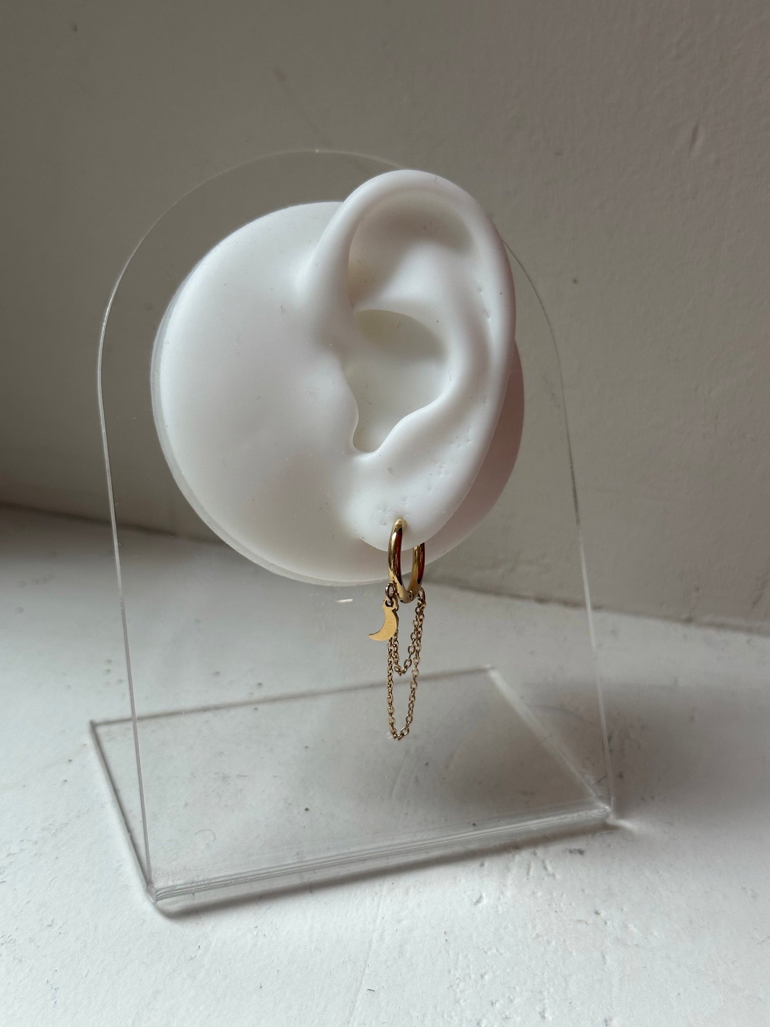 Golden Moon/Star Earring
