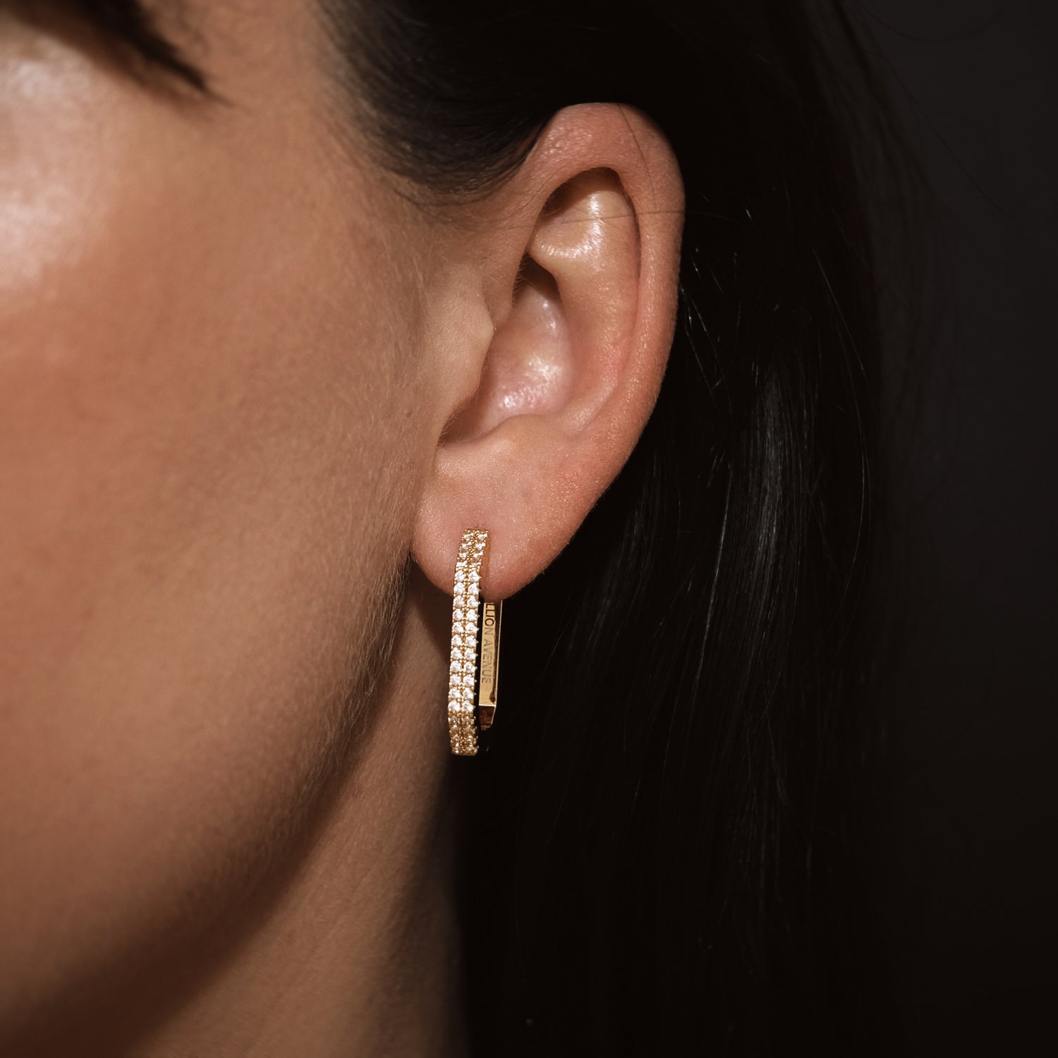Octa Short Diamond Earring-Goud/Zilver