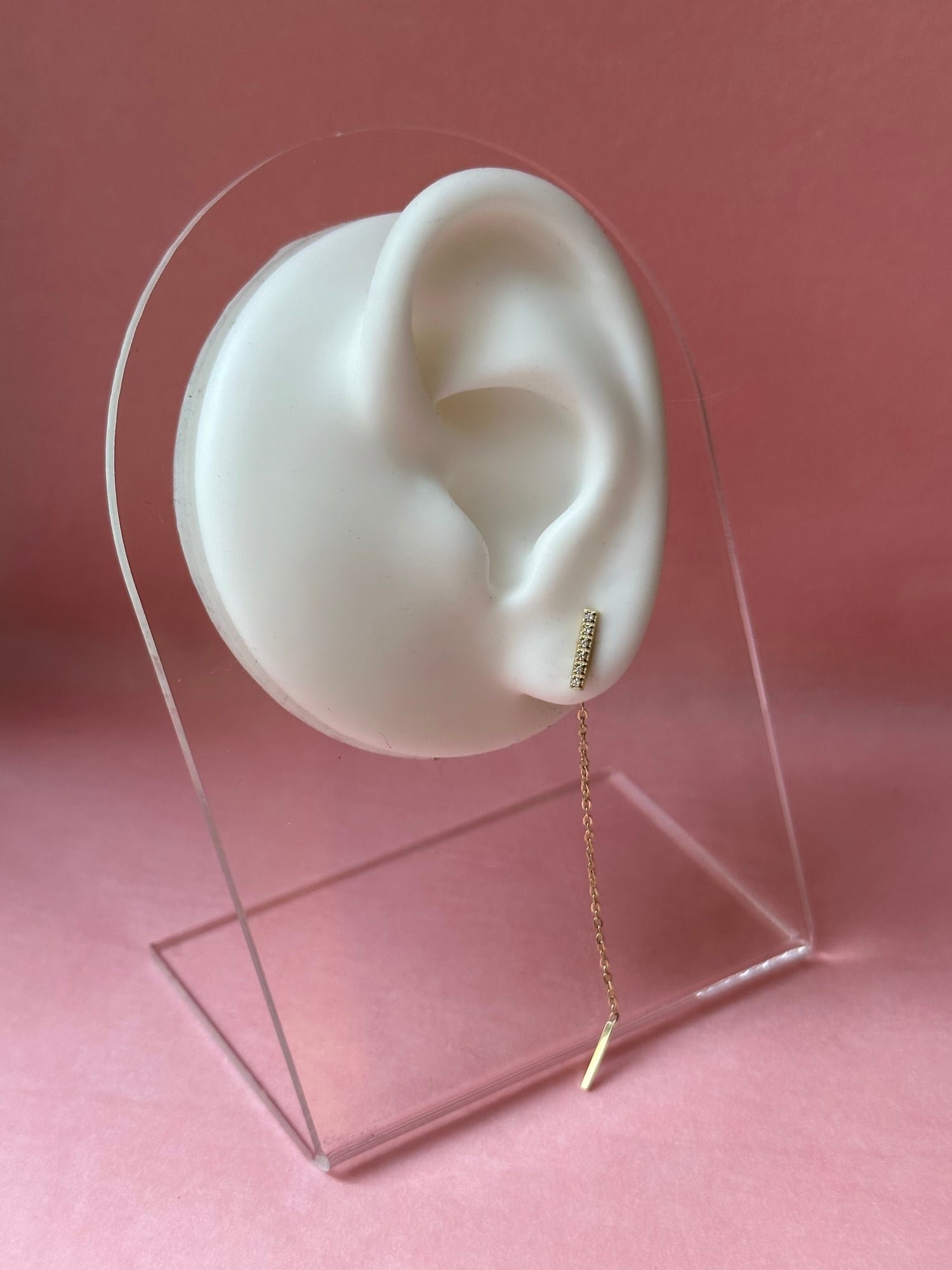 Falling Diamond Stripe Earring