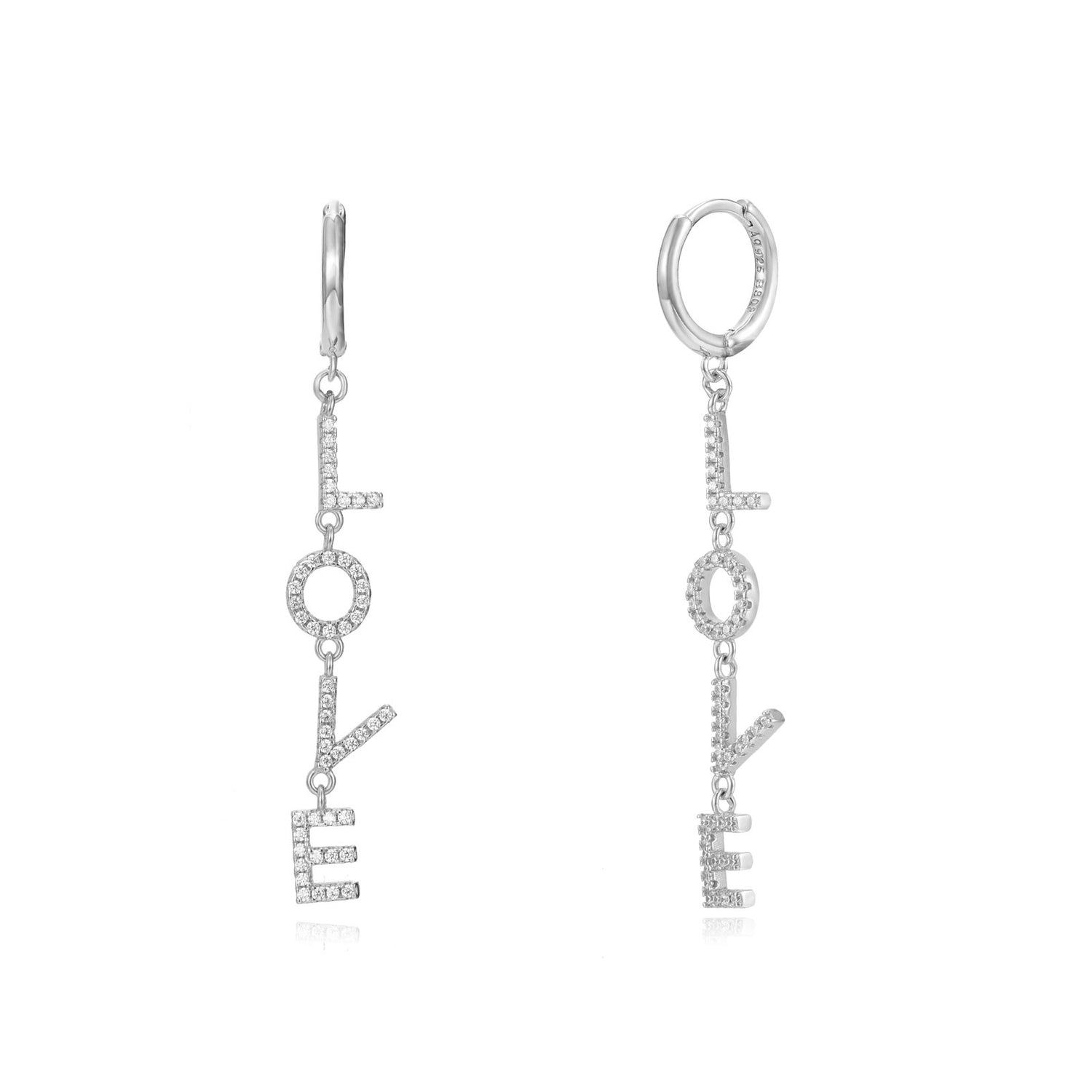 Diamond Love Earring-Goud/Zilver