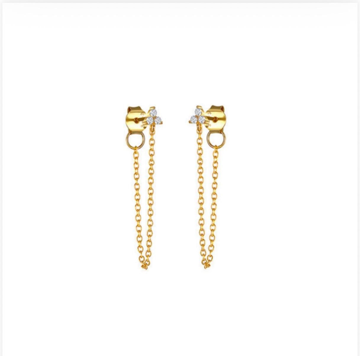 Mila Flower Chain Earring