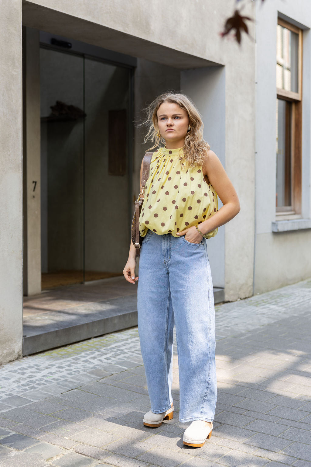 Nina Barrel Jeans Blue