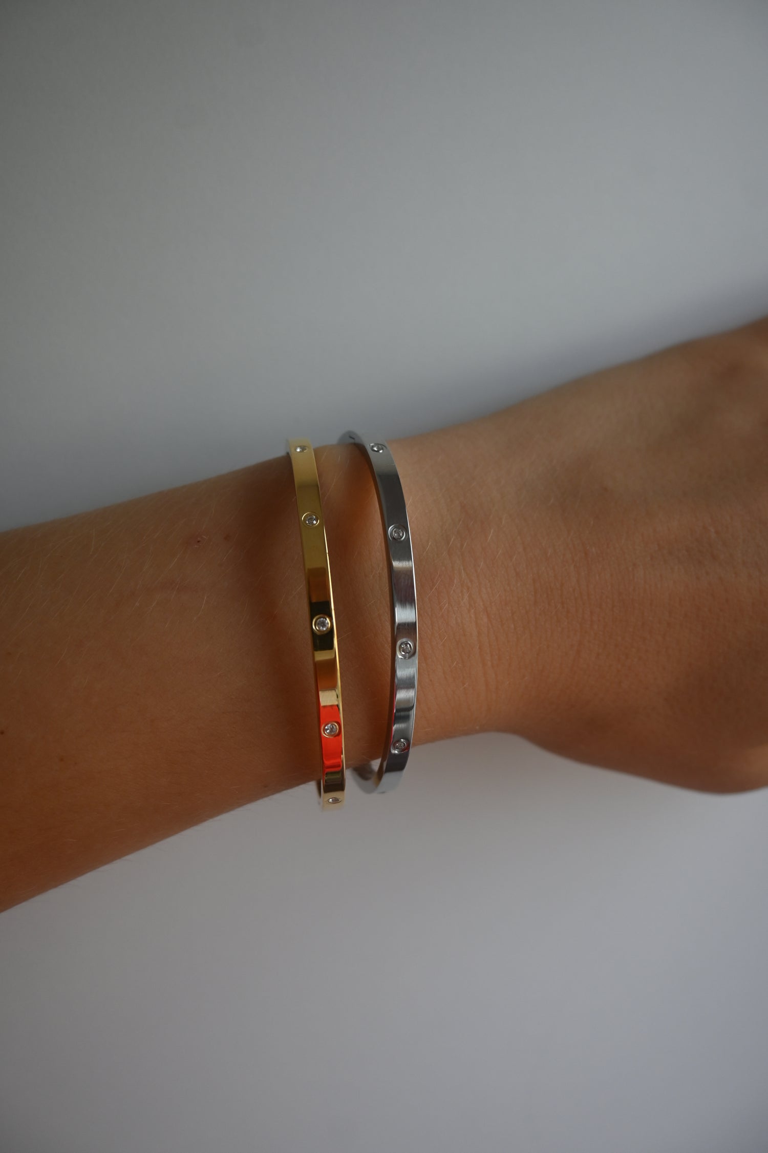 Little Diamond Point Bracelet-Goud/Zilver