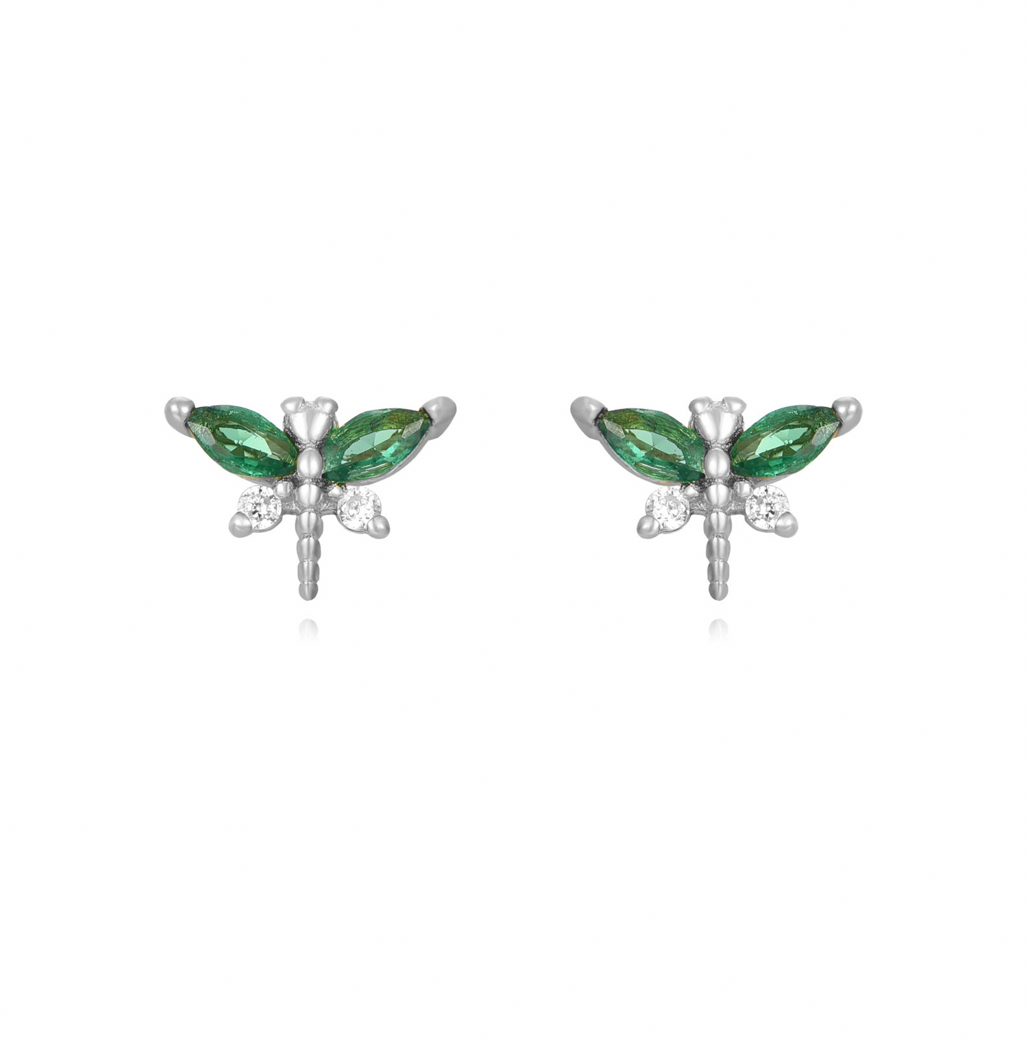 Dragon Fly Earring-Goud/Zilver
