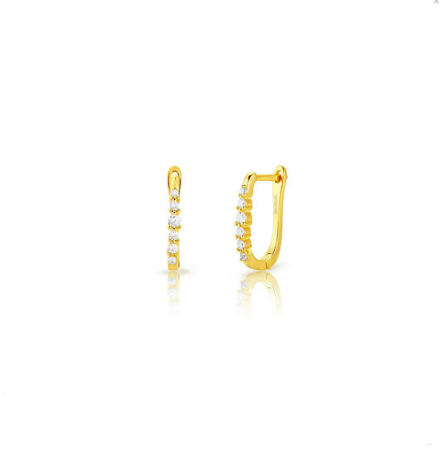 Diamond Rectangle Earring-Verschillende kleuren
