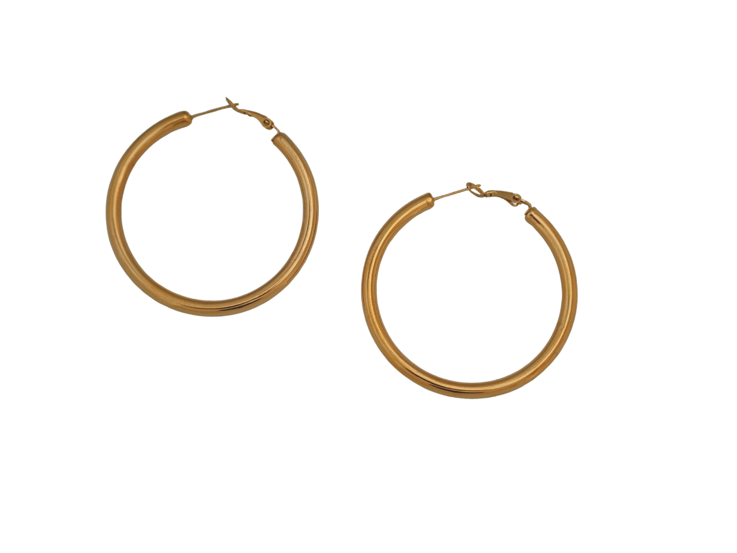 Elina Big Hoop Earrings-Goud/Zilver